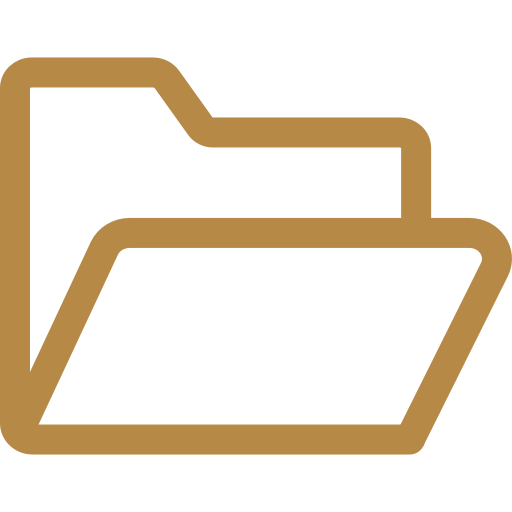 Icon of a brown folder with a tab at the top.