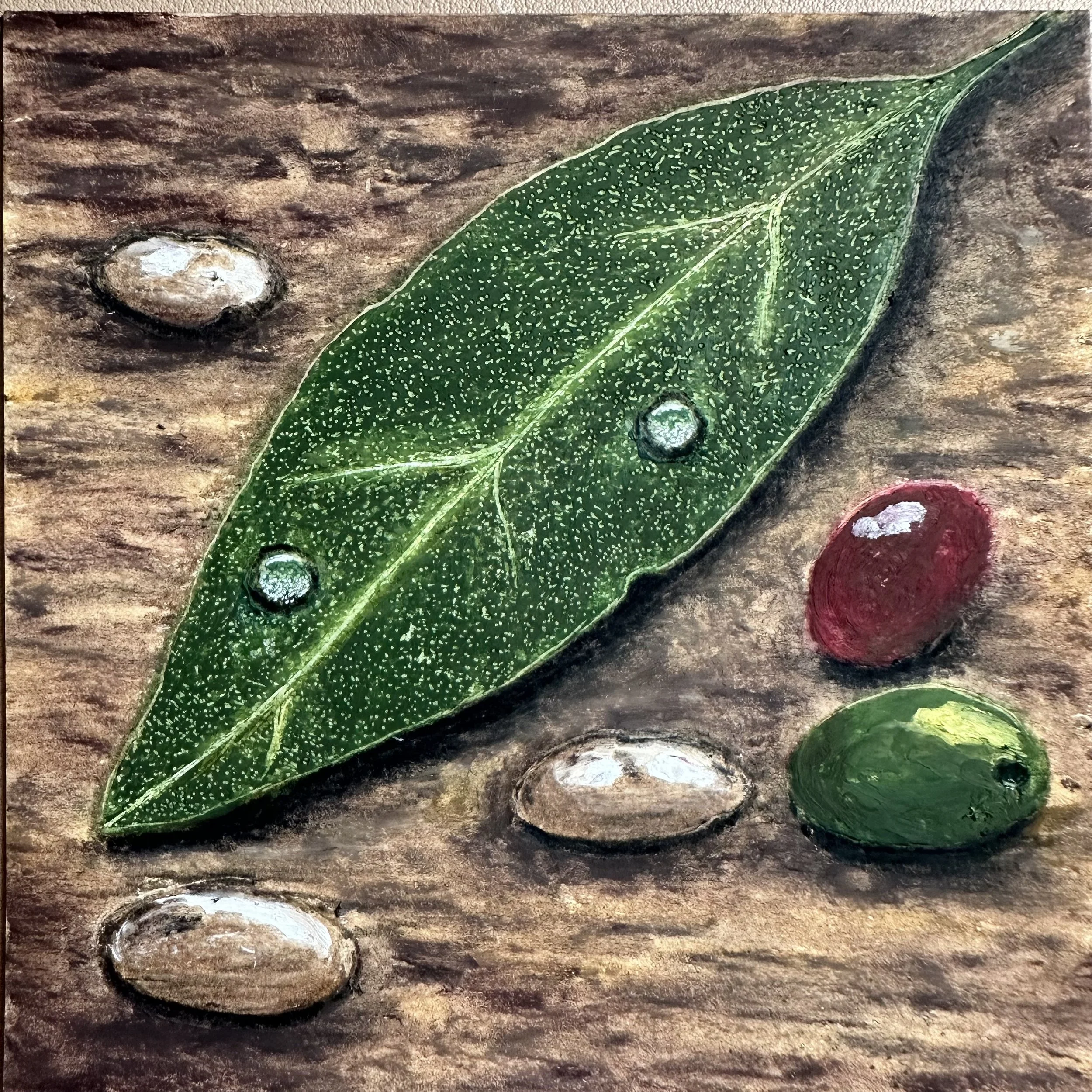 Olive leaf print club membership for a monthly token of peace