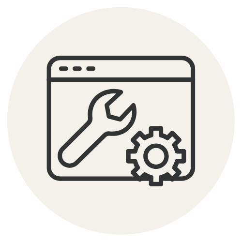 icon of fixing a website