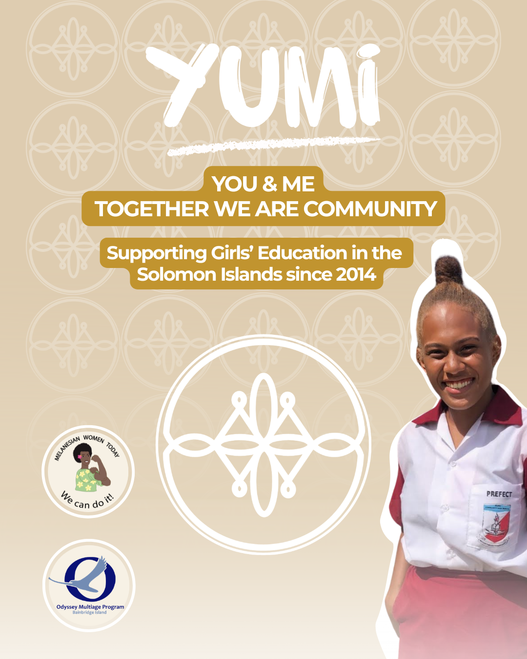 You & Me: Together We Are Community.” design by Olorin Illustration