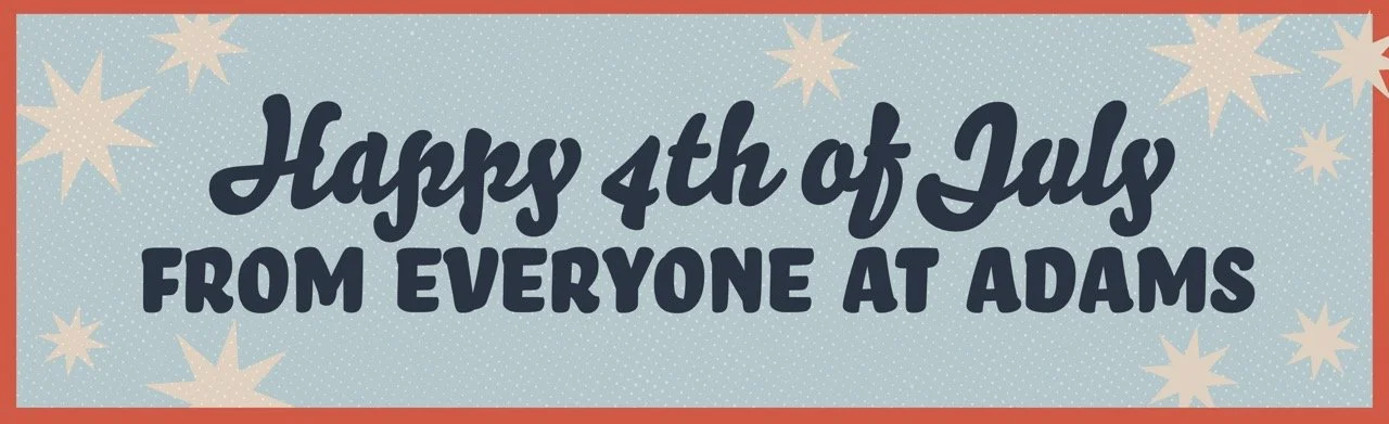 July Fourth campaign adapted into a wide in-store banner