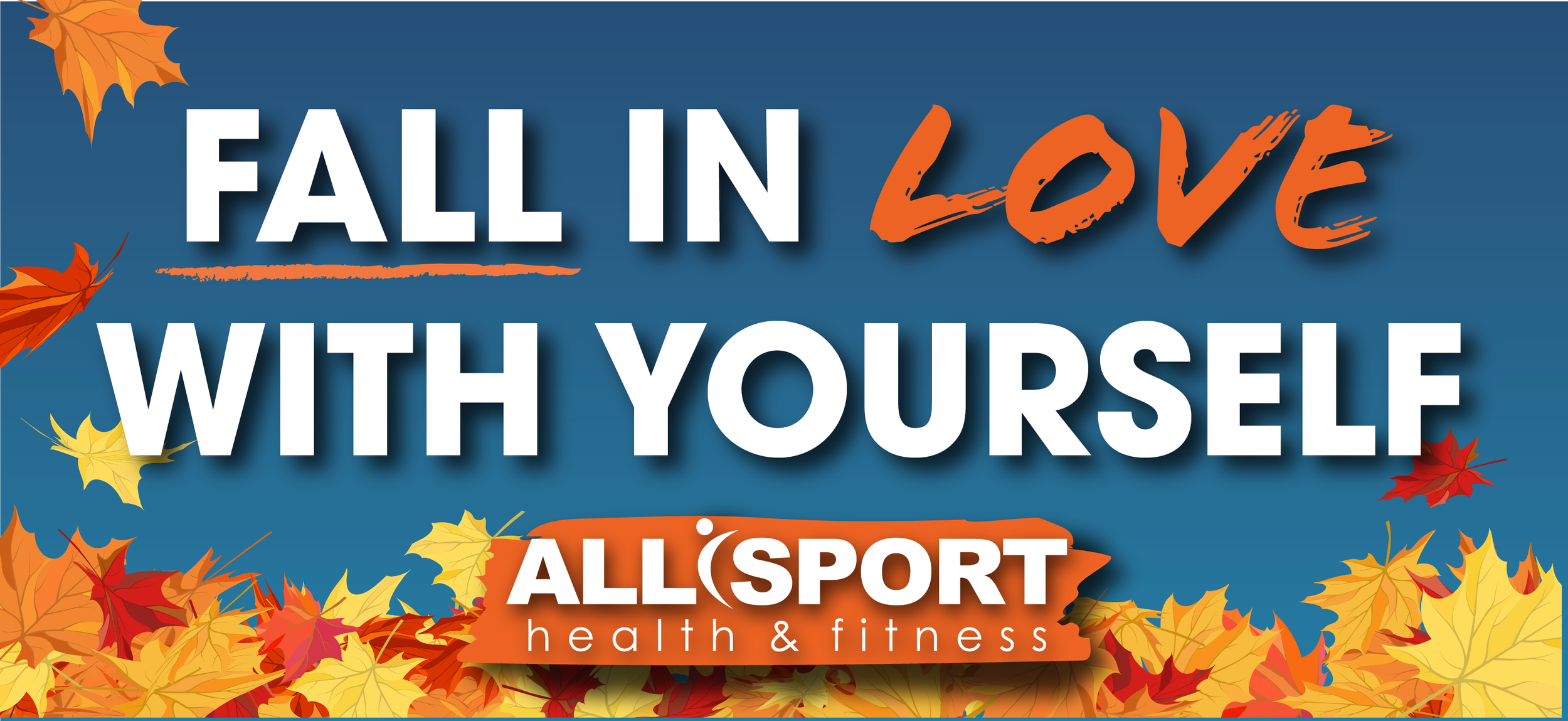 All Sport fall membership billboard designed for outdoor advertising.