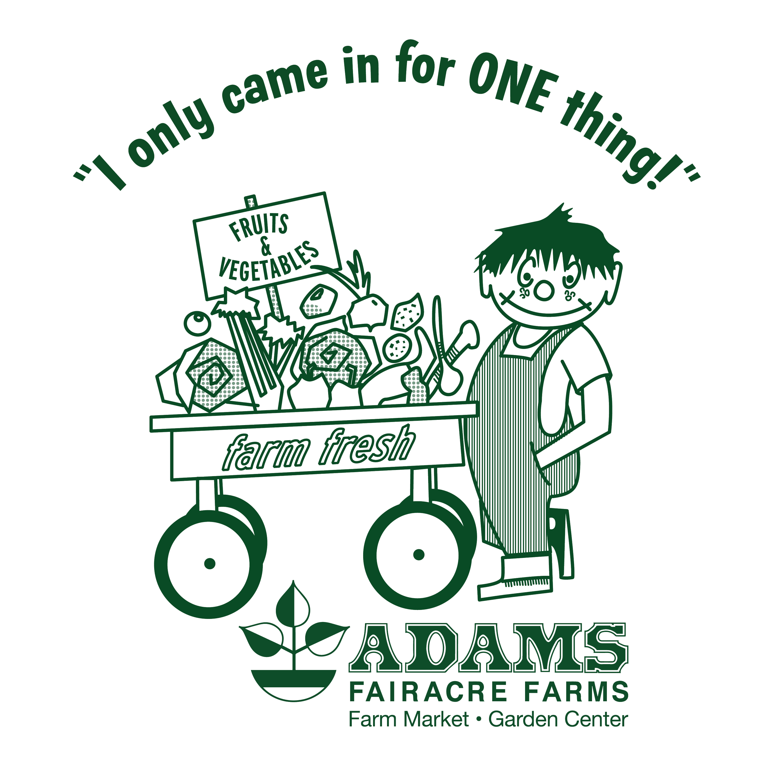 Reconstructed vector artwork prepared for the Adams reusable shopping bag