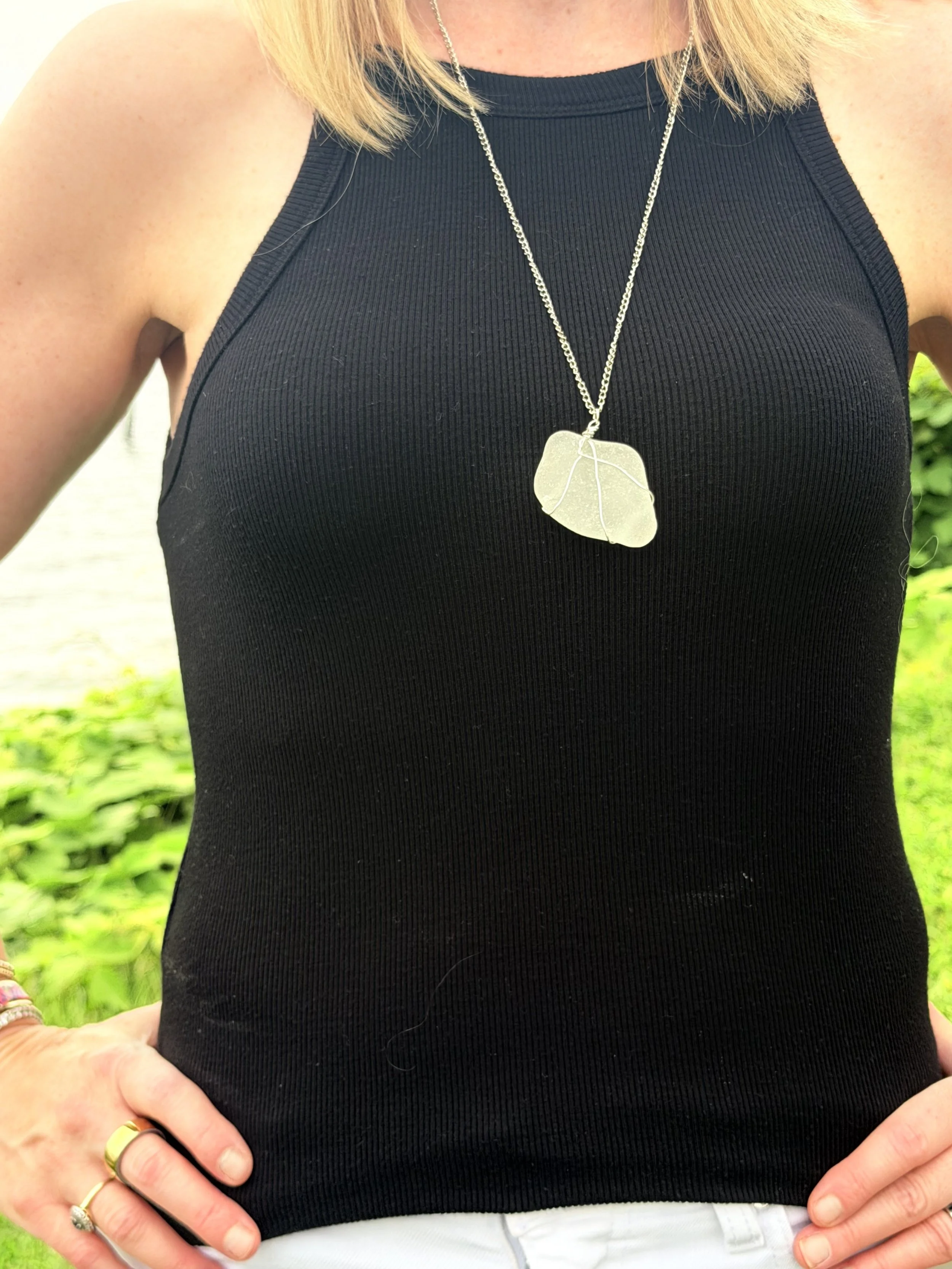 The Chesapeake Ice Opera-Length Pendant