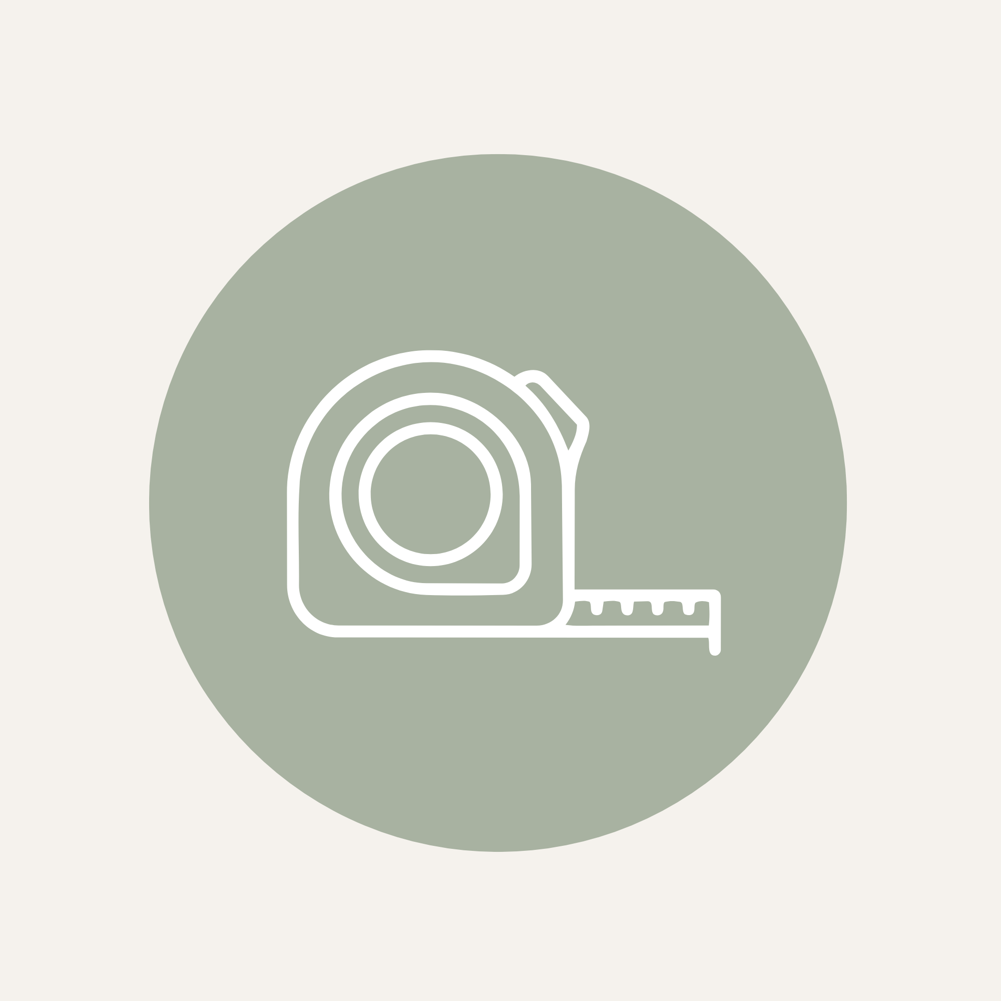 Minimalist graphic design featuring a stylized snail shell in green and white colors.
