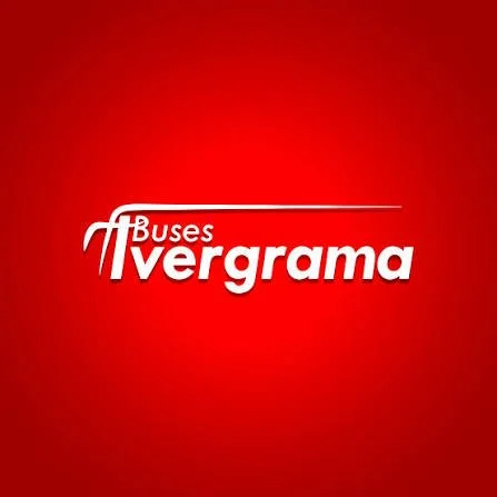 Red background with the logo and text 'Buses Ivergrama' in white and red font.