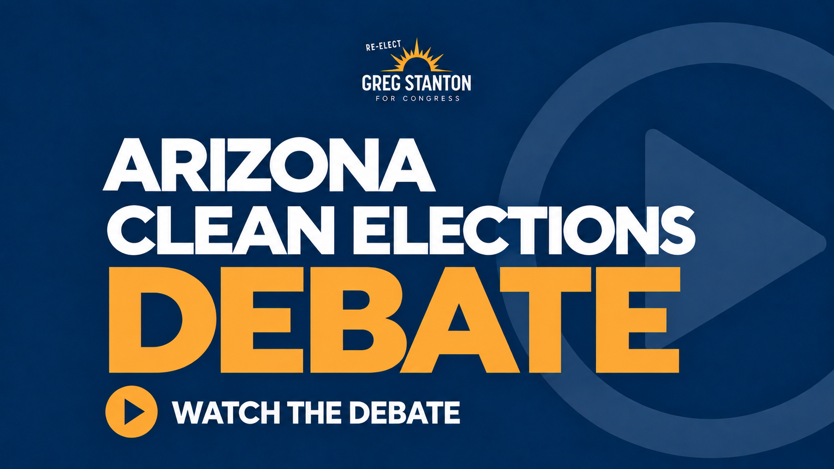 VIDEO:  WATCH GREG STANTON DOMINATE AZ-04 DEBATE
