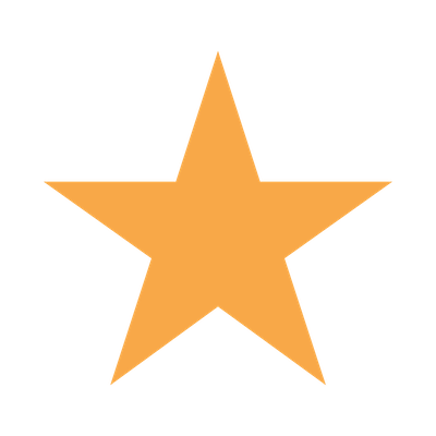A gold-colored five-point star.