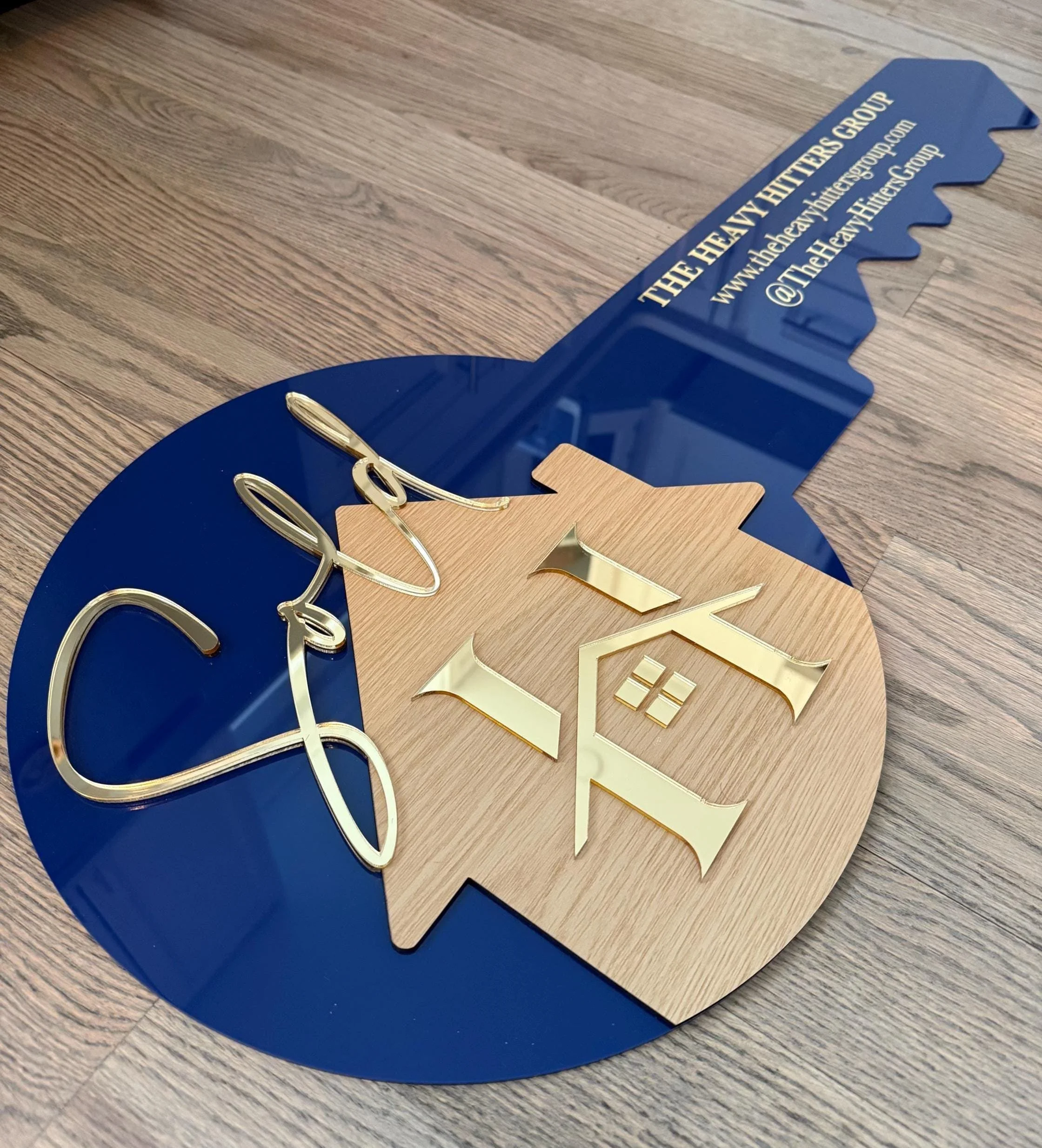 Custom Realtor Key Sign | Laser Cut Acrylic | Personalized Closing Gift | Real Estate Decor