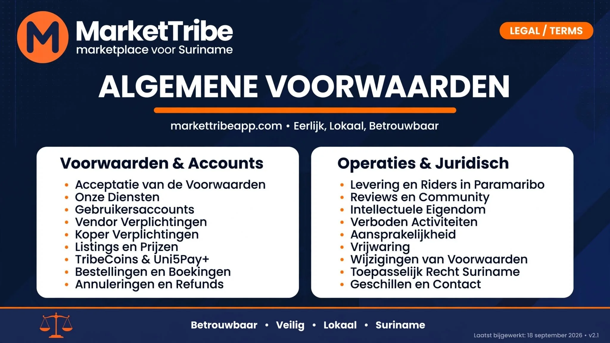 Algemene Voorwaarden (Terms of Service) – MarketTribe
