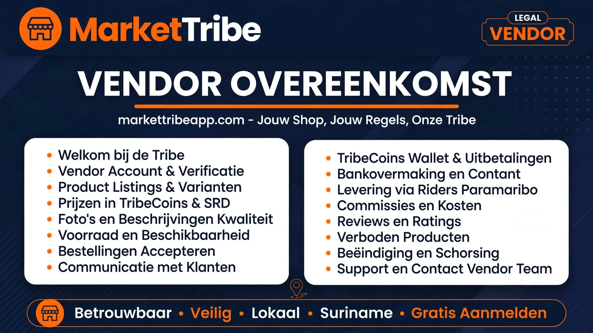 Verkopersovereenkomst (Vendor Agreement) – MarketTribe