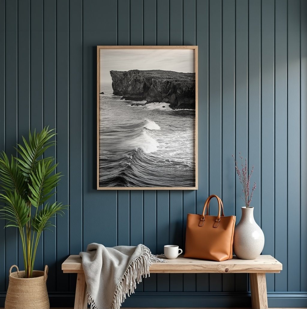 The Power of Monochrome: Bringing the Raw Majesty of the Coast into Your Home