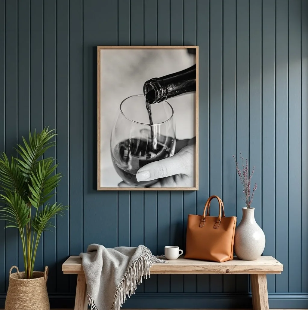 Elevate Your Space: The Timeless Elegance of Monochrome Wine Art