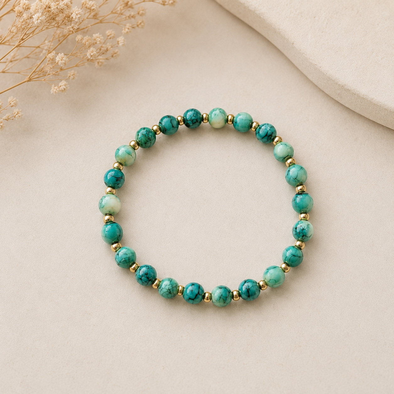 Ocean Mist Marble Bracelet