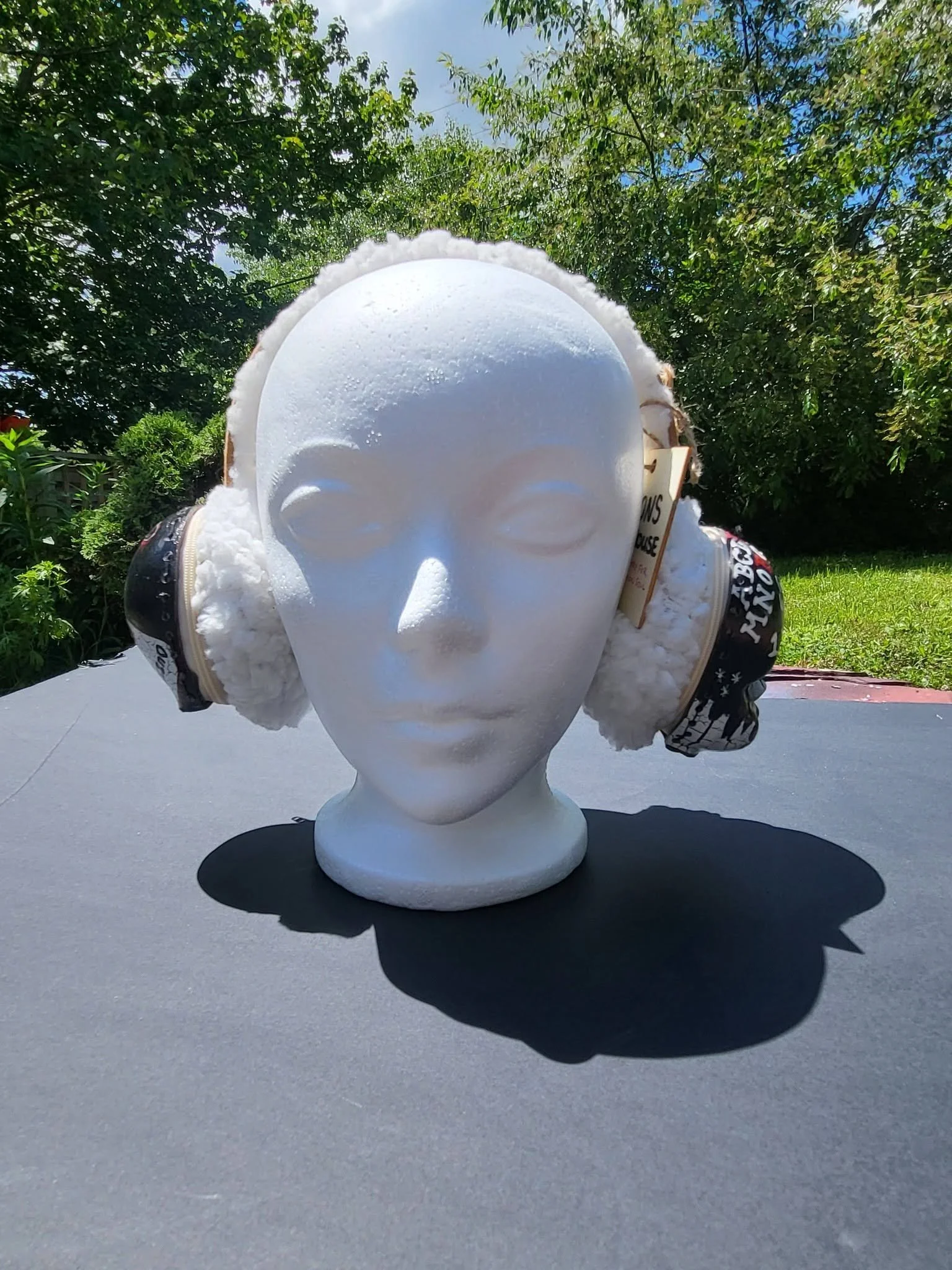 Ouija Board Doll Head Earmuffs