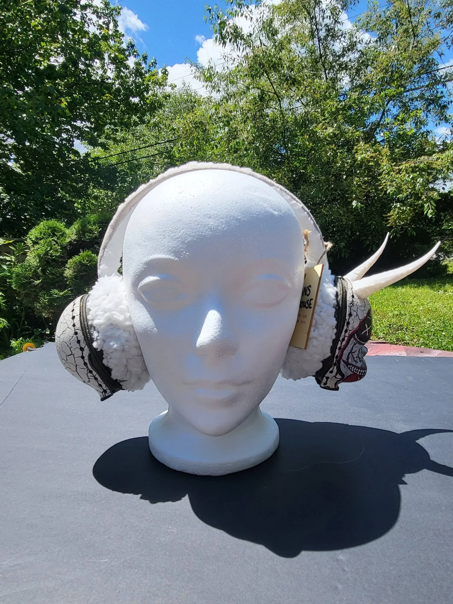 Demon Doll Head Earmuffs