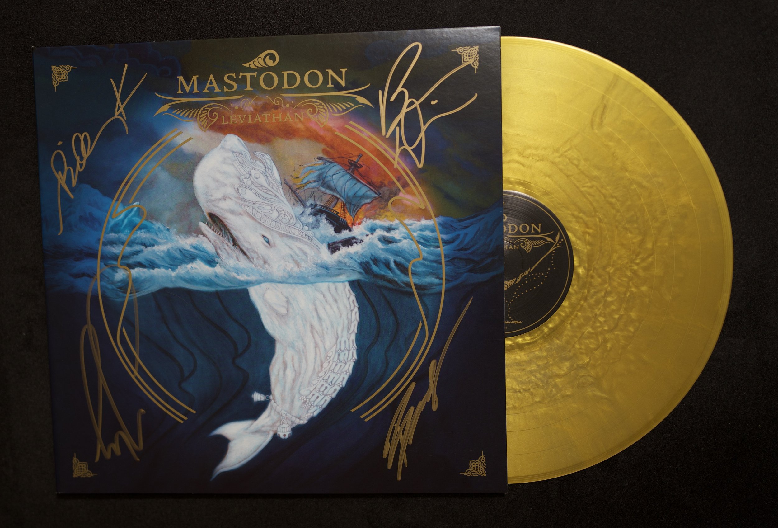 Mastodon - Leviathan - Limited Gold Nugget Edition SIGNED