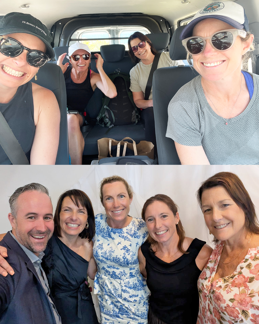 The Movementum team spending time together outside work, from pickleball games to hikes and celebrations