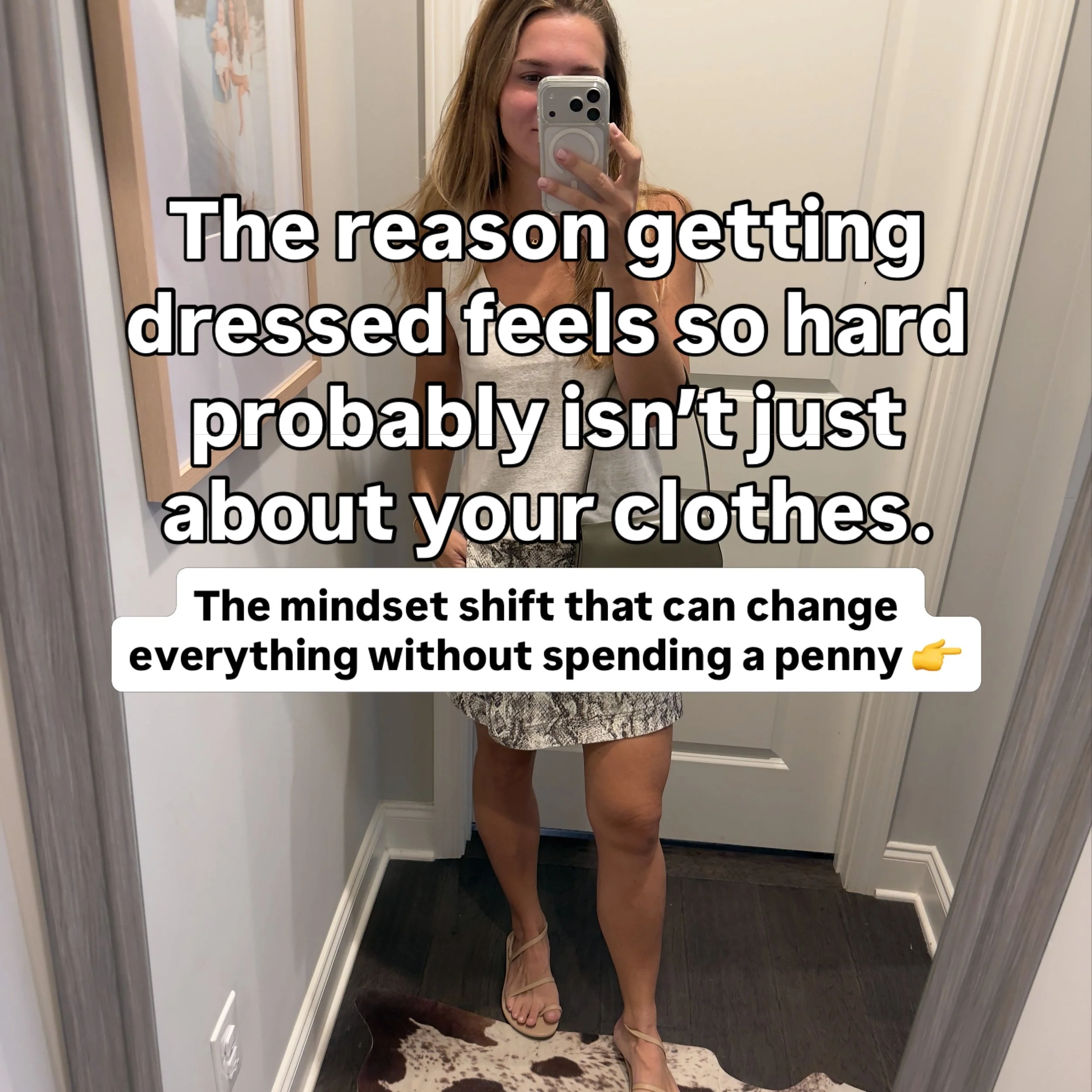 You know what almost every client tells me?

&ldquo;I just don&rsquo;t have time to waste think trying to figure out clothes anymore.&rdquo;

They&rsquo;re not out of clothes.
They&rsquo;re out of time.
Out of ideas.
Done wasting the limited free tim