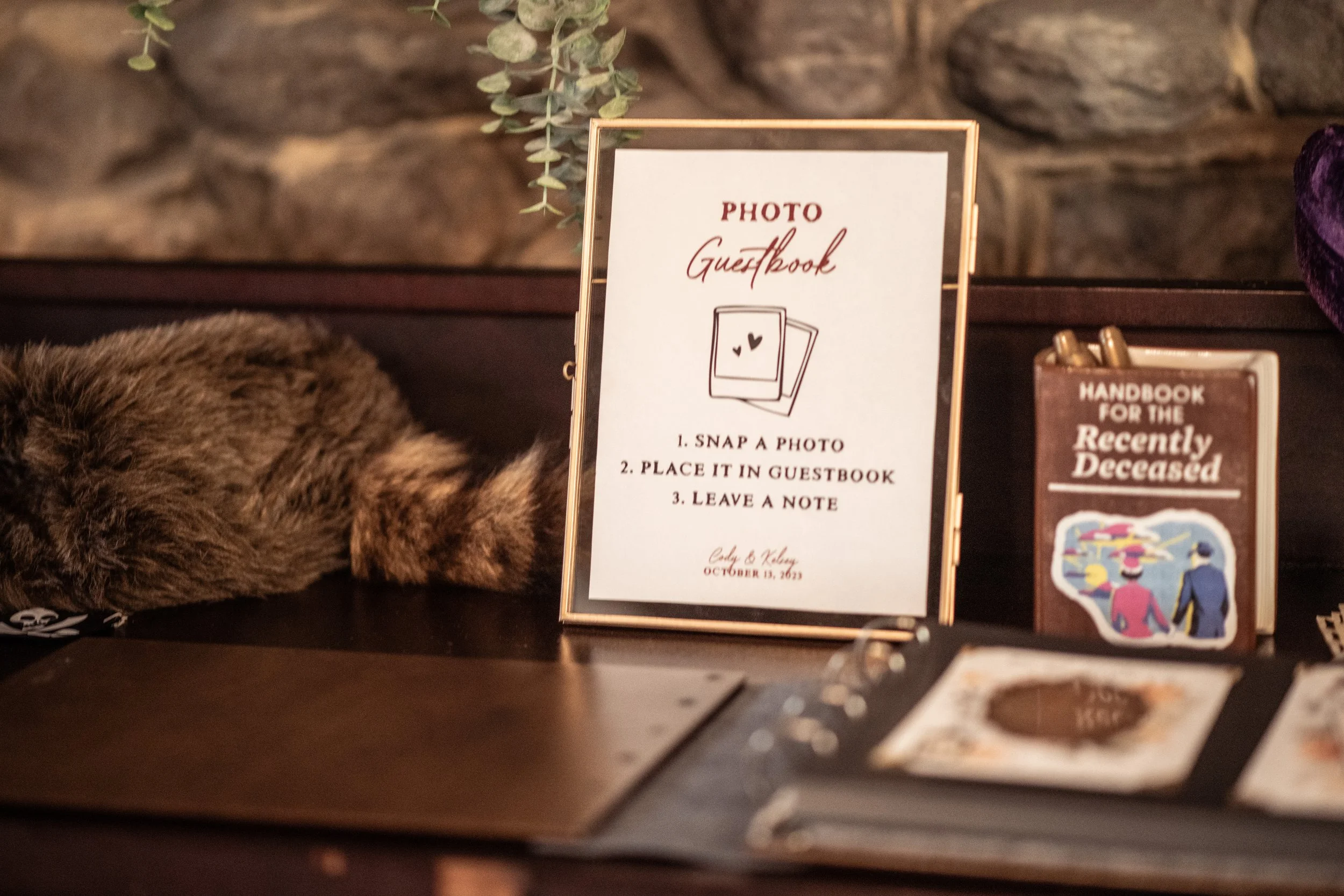 Photo booth signage design for wedding. Photo credit to Jessica Gill.