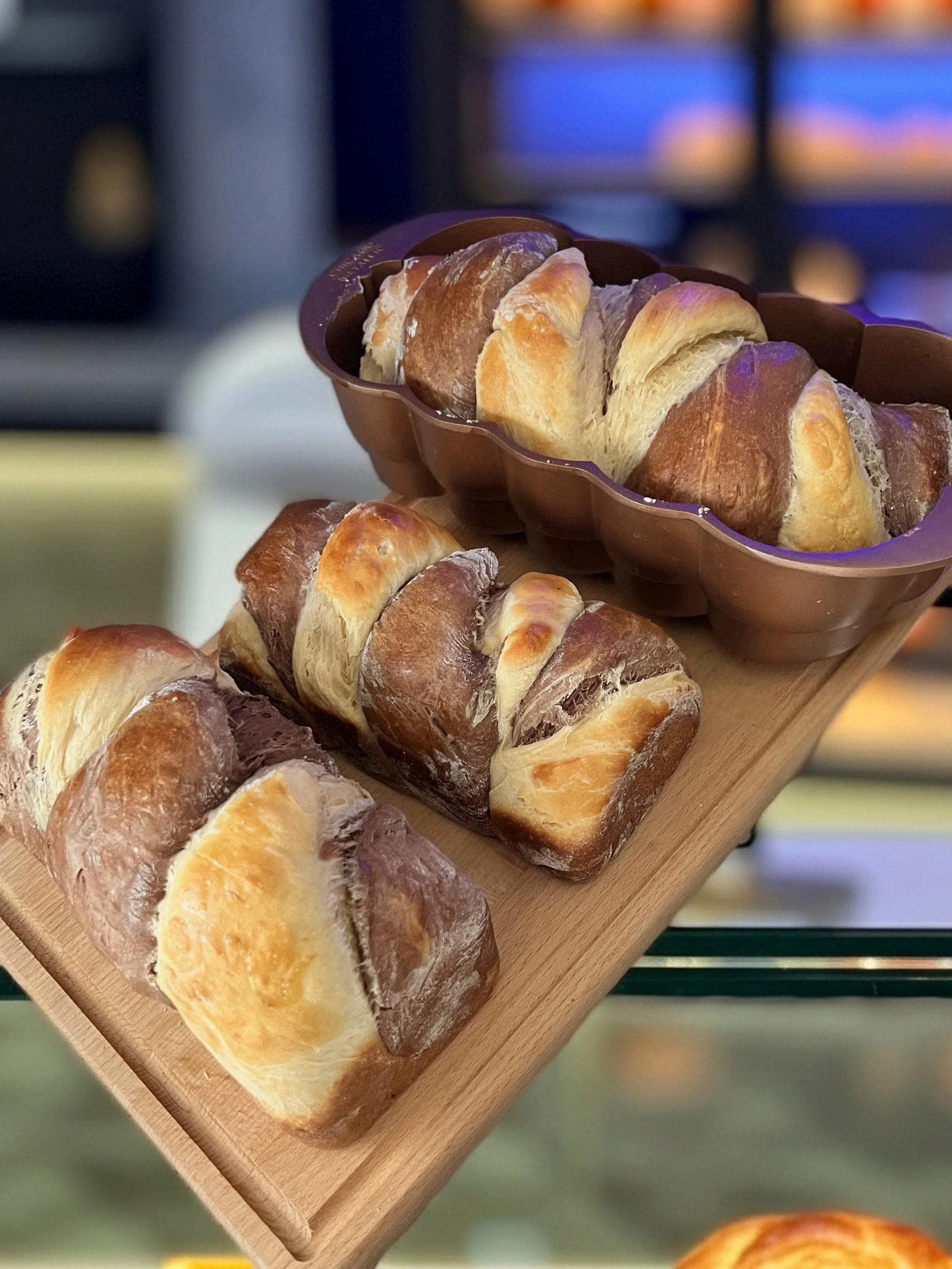 Braided Vanilla & Chocolate Brioche Loaf