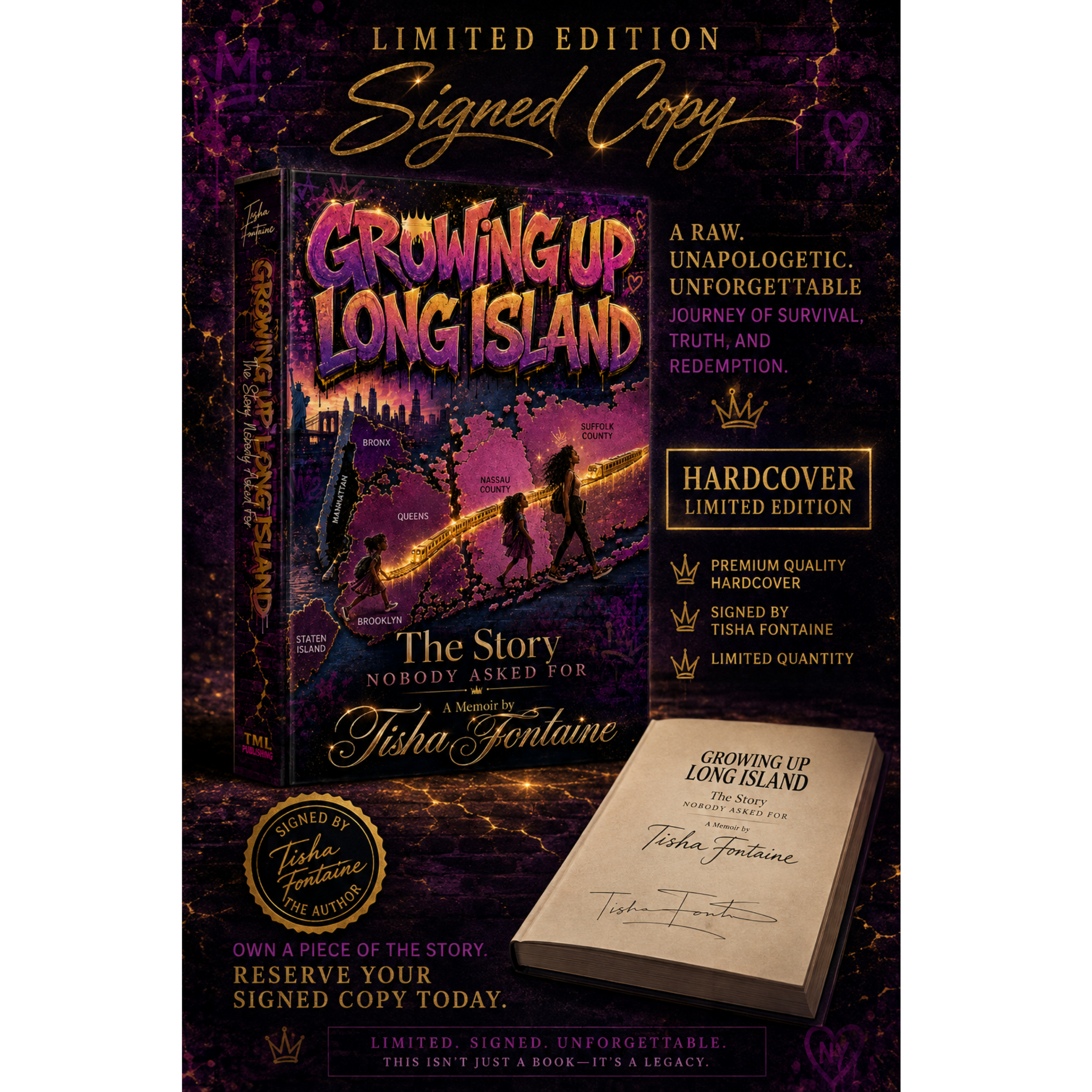 Growing Up Long Island — Signed & Numbered Hardcover