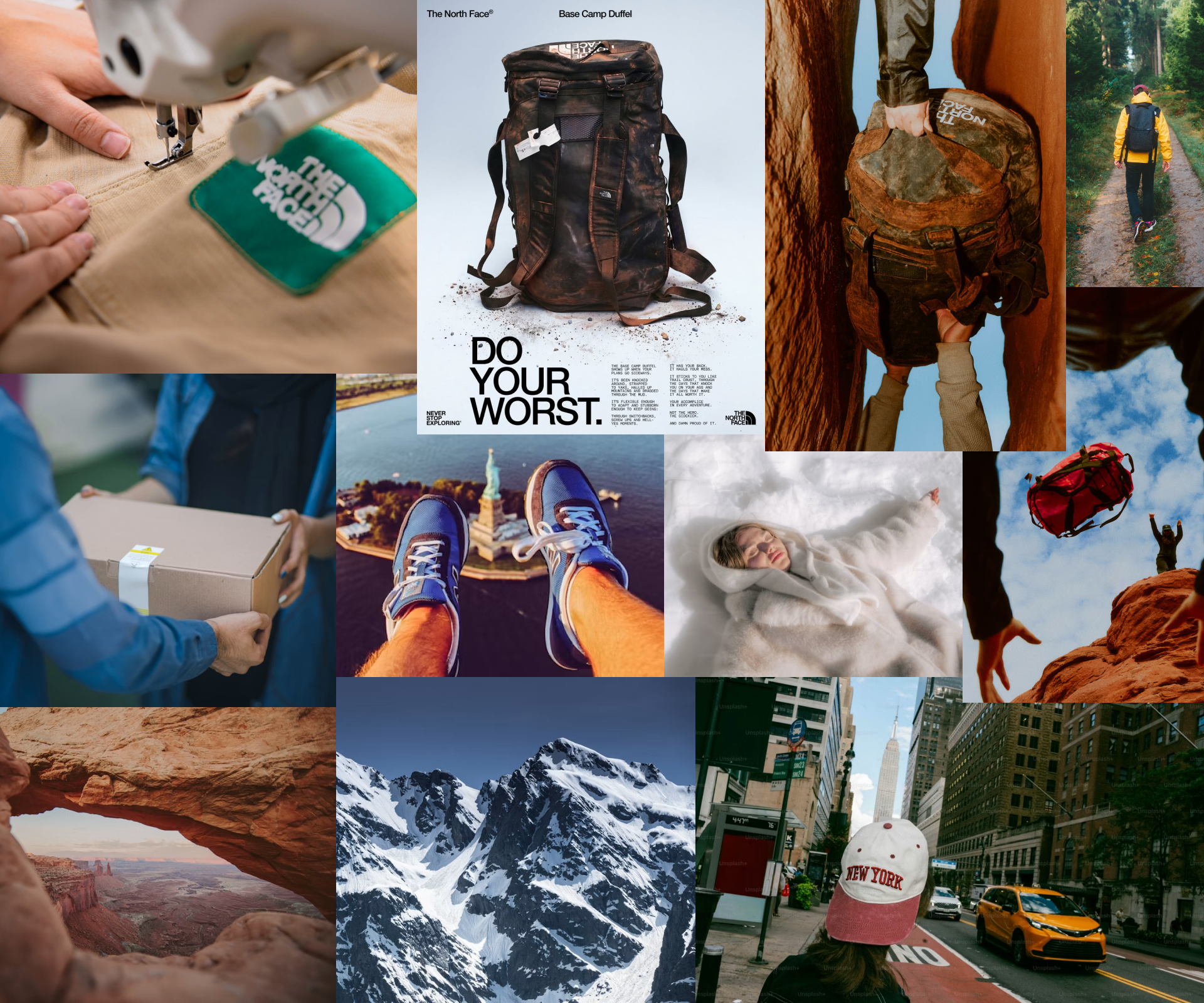 Mood board (includes elements for potential campaign film)