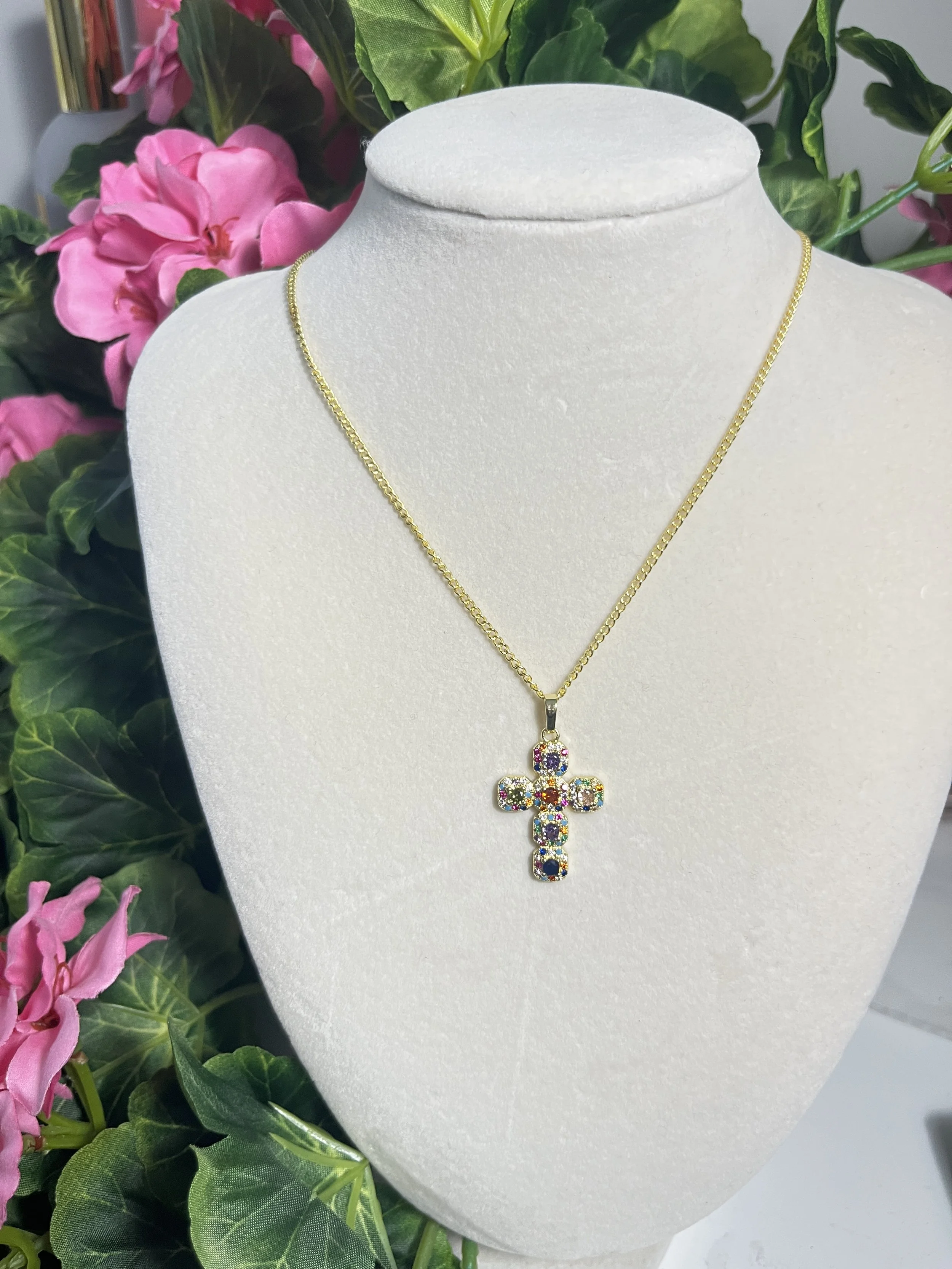 The Aurora Cross Necklace