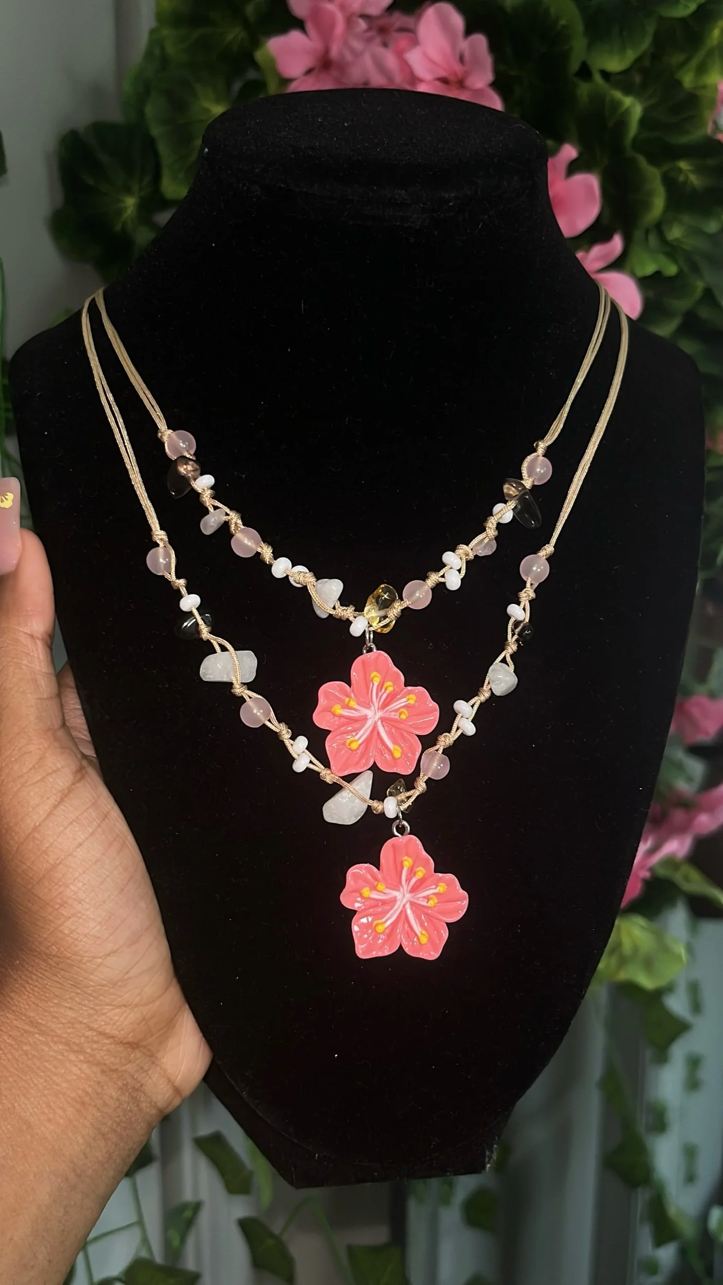 Hibiscus Statement Necklace
