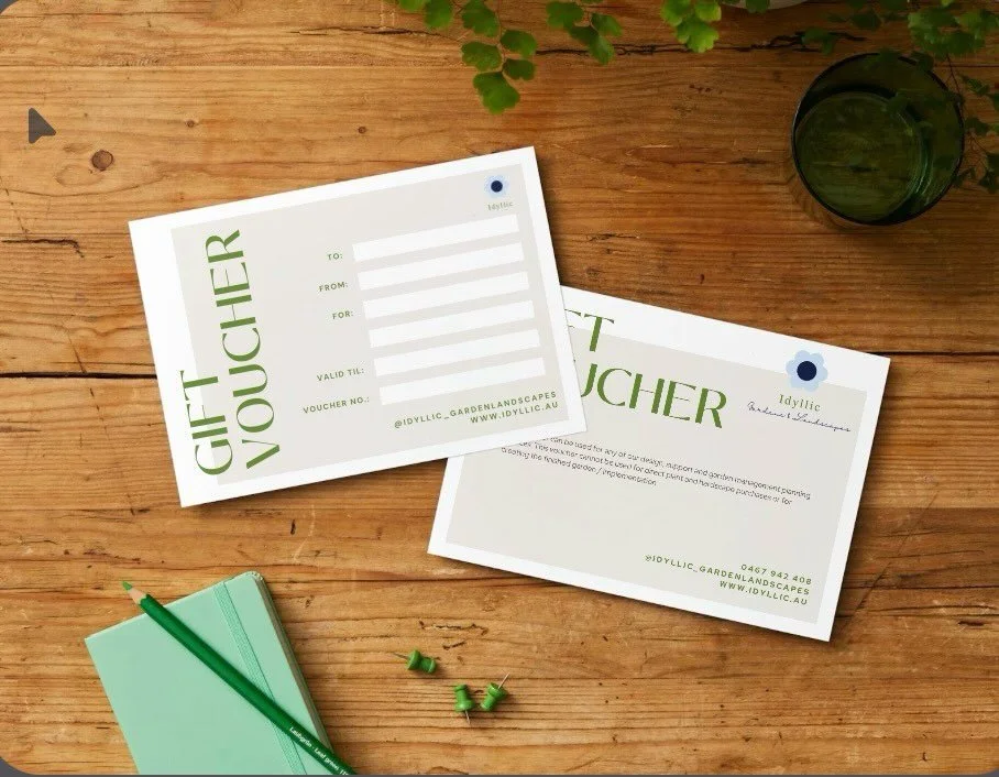 In time for Christmas these gift cards are now available and can be made out to any value and will include access to the new online garden design sessions, launching soon! 

If you know someone who would love a beautiful garden then this is the gift 
