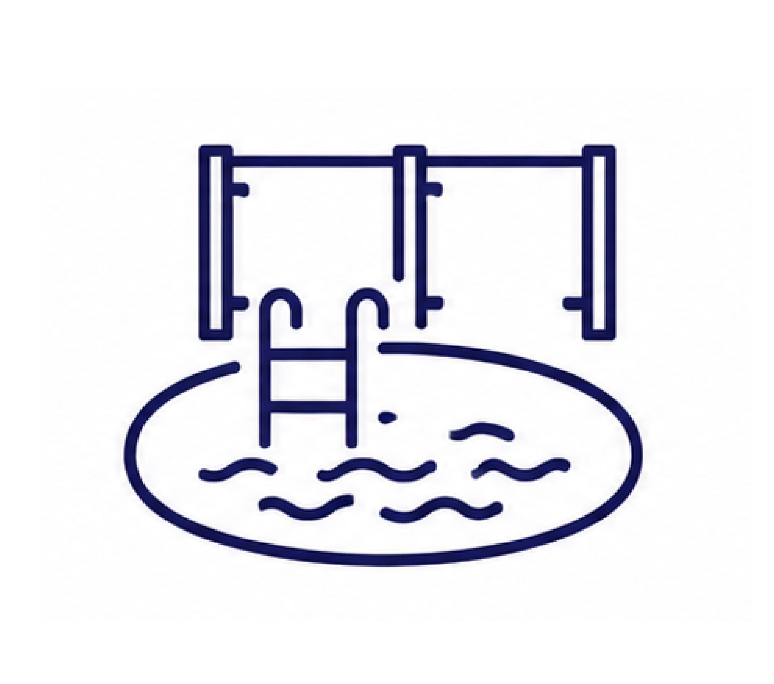 Steelers logo with a football and water design elements.