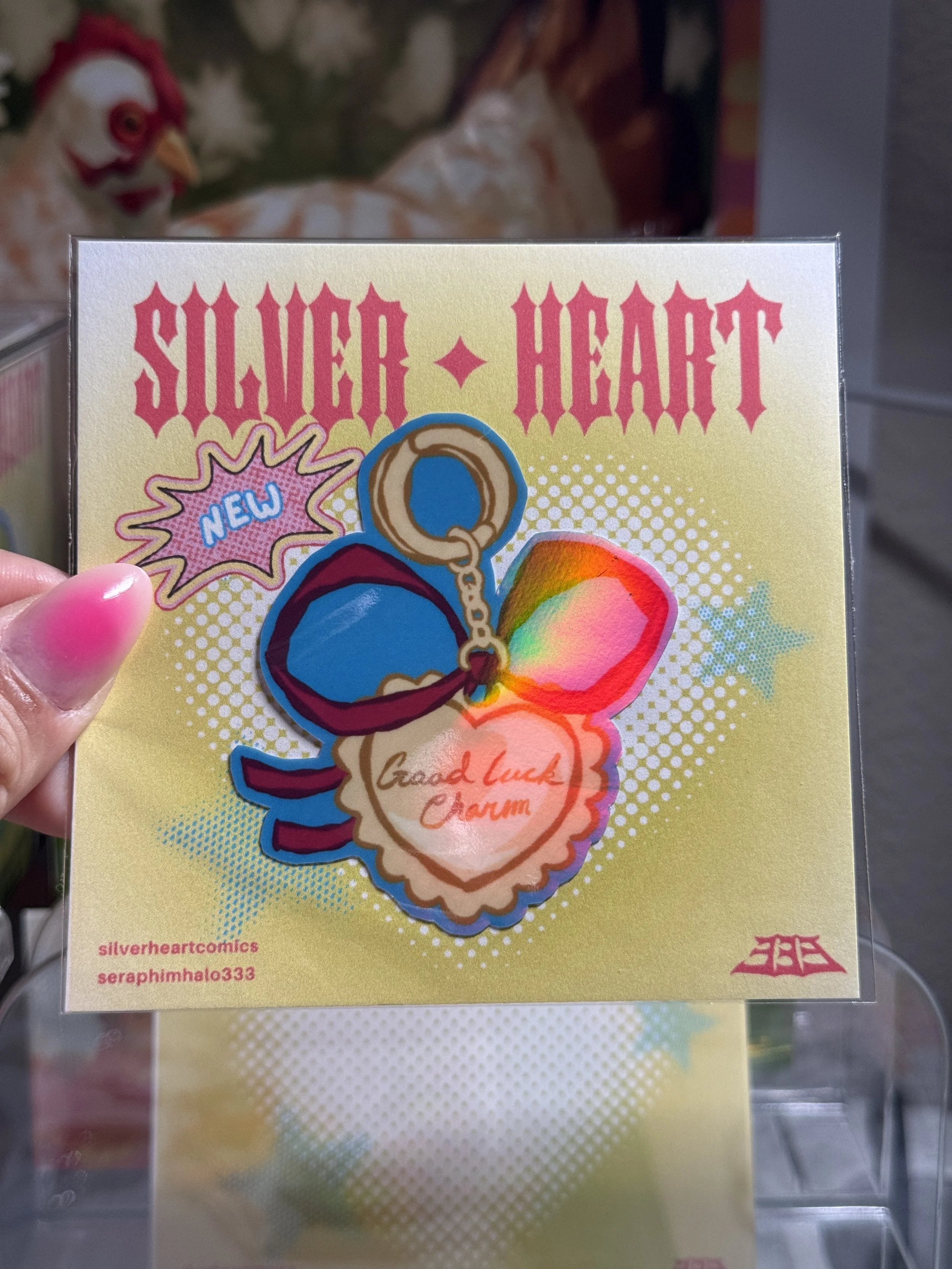 Good Luck Charm holo sticker!