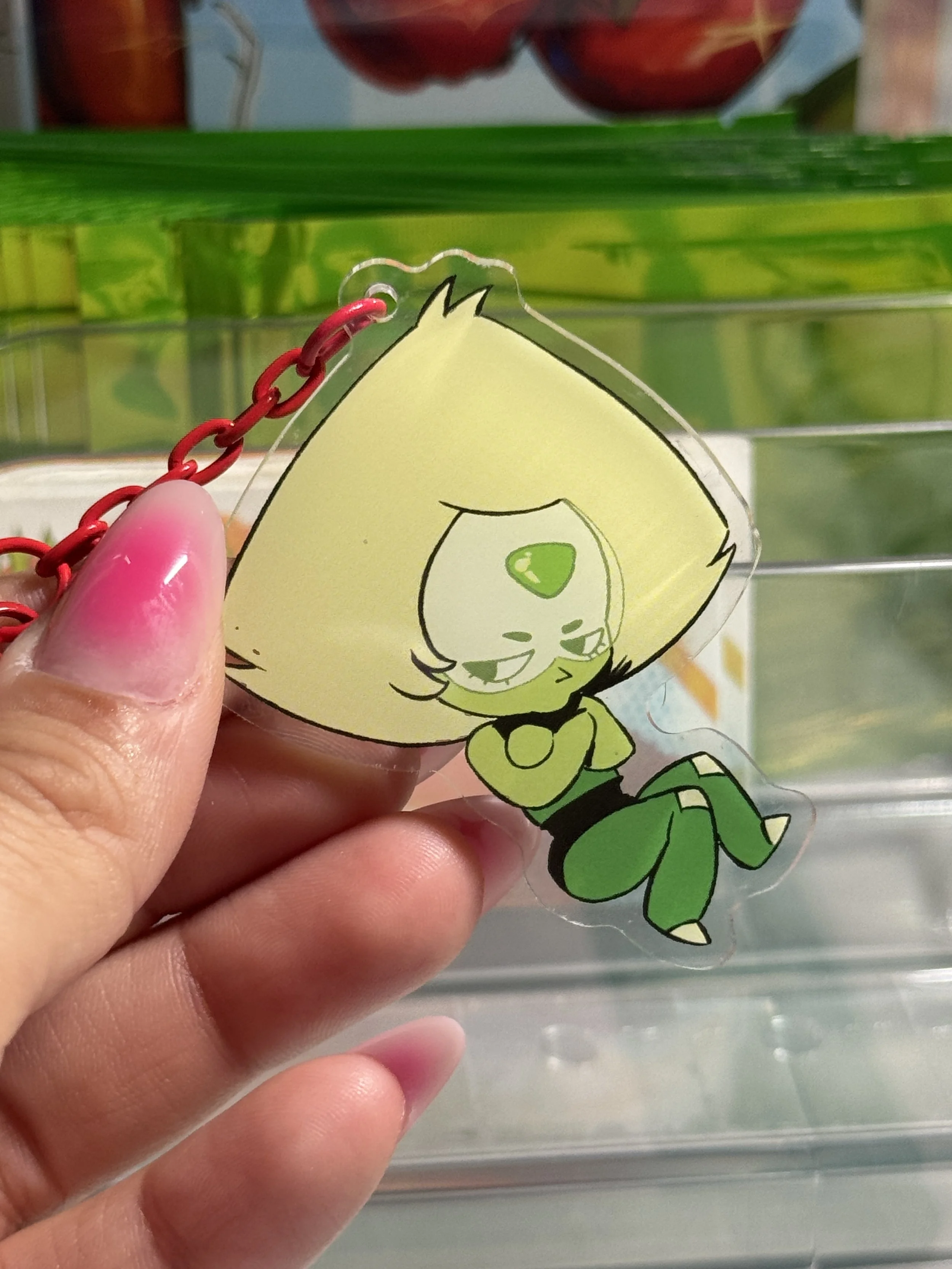 Peridot keychain!