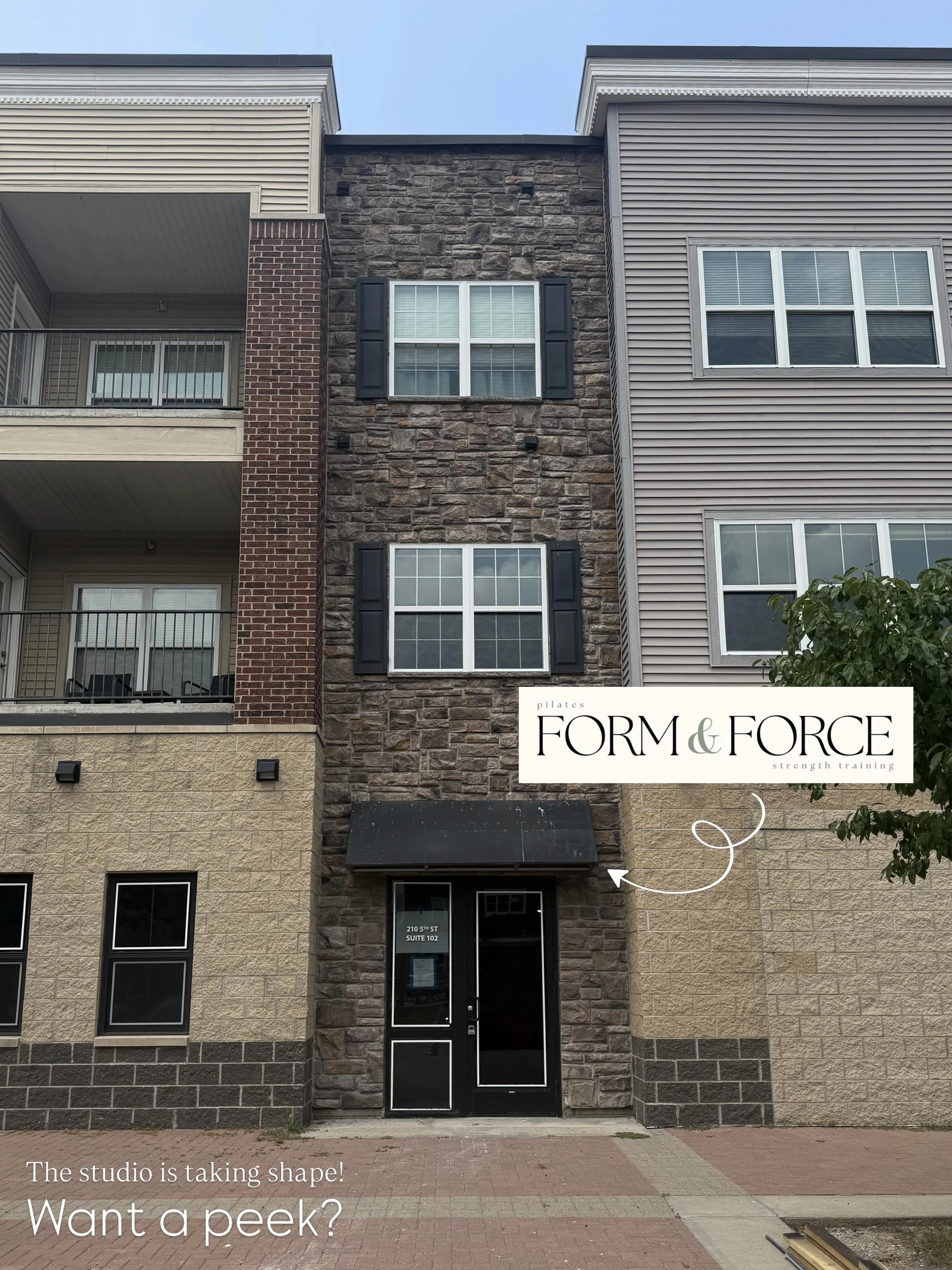 What can you expect to find at Form &amp; Force?

High-quality instruction
Brand new equipment/facilities
Cutting-edge hybrid class format 
Supportive community
&amp; so much more!

See you next month, Coralville💪🏽✨

#pilatesstudio #strengthtrainin