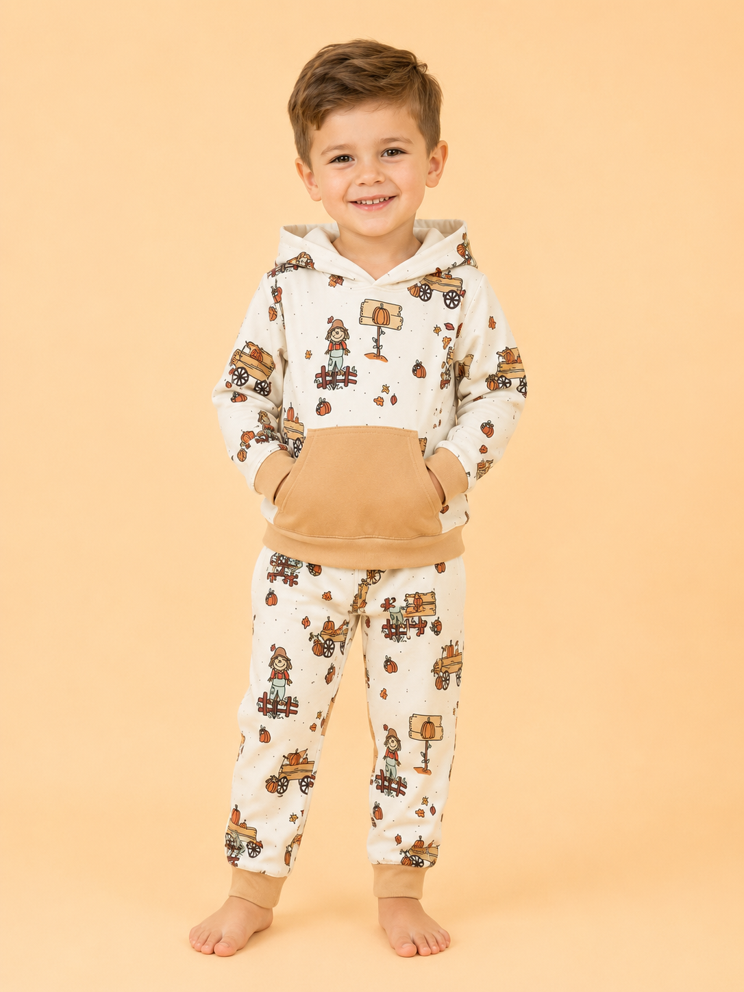 Autumn Scarecrow Hooded Lounge Set