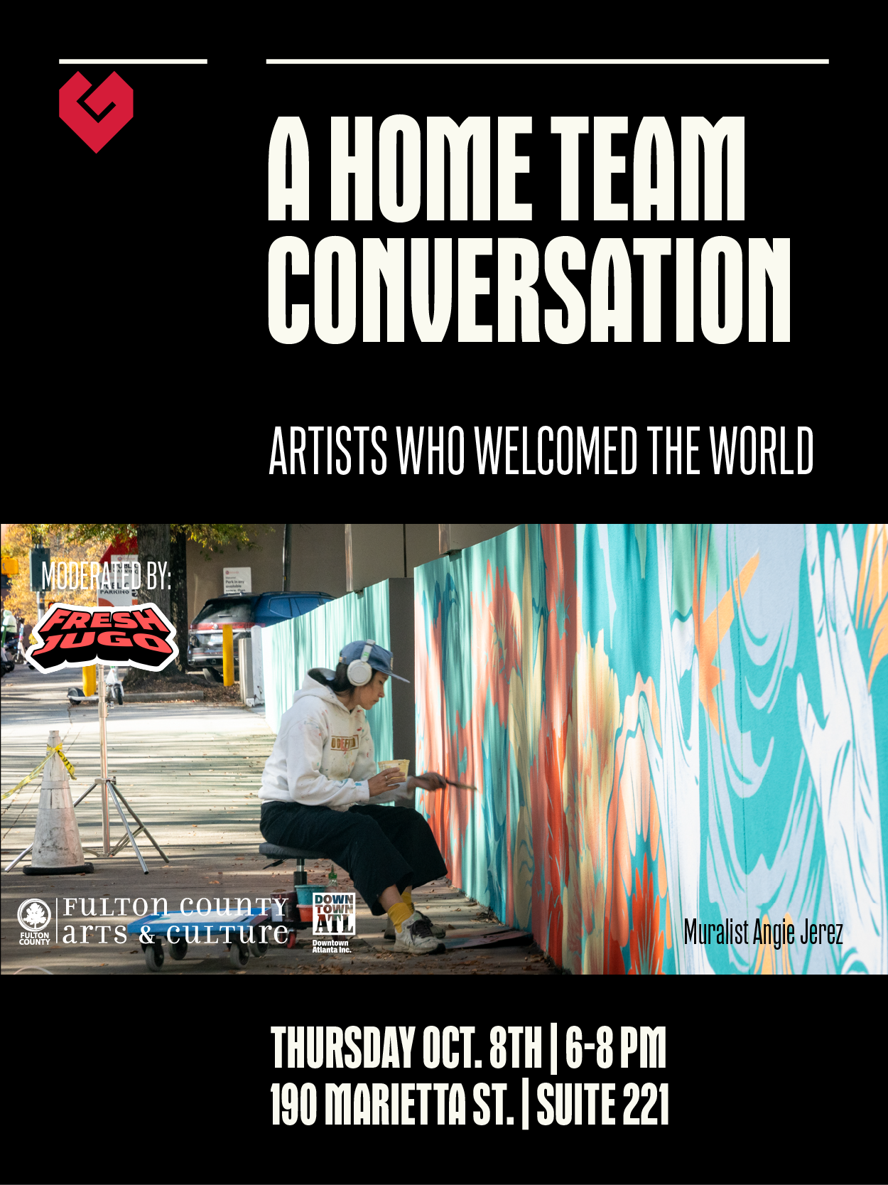 Artists Who Welcomed the World | Home Team artist talk moderated by Fresh Jugo