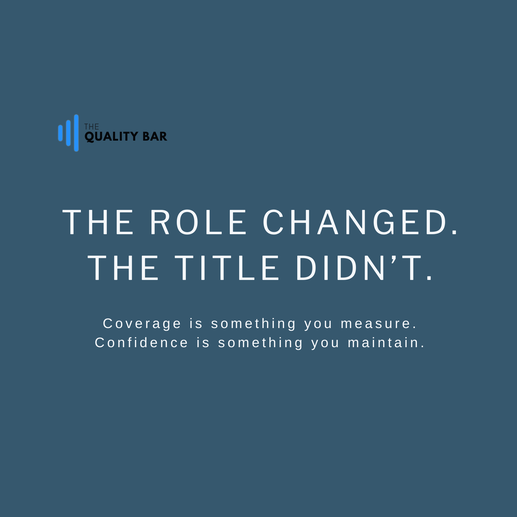 The Role Changed. The Title Didn't.
