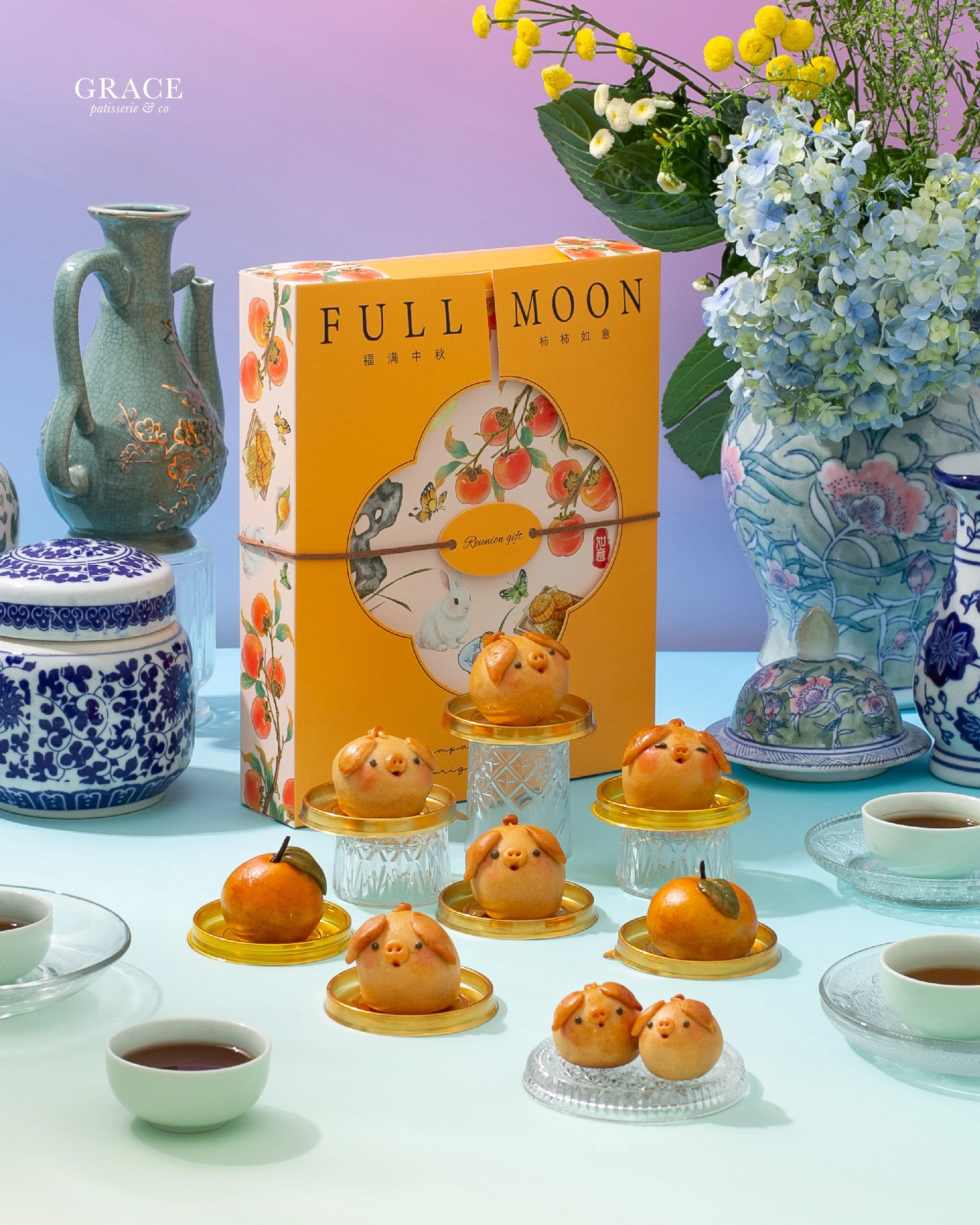 Full Moon Piggies & Tangerine