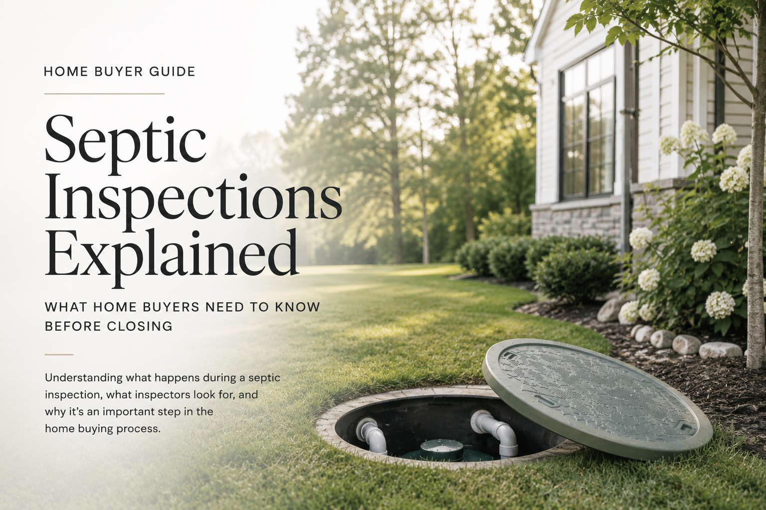 Septic Inspections Explained: What Home Buyers Need to Know Before Closing