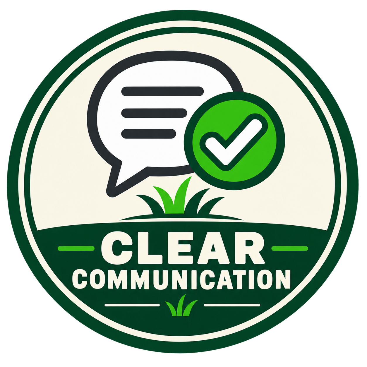 Communication badge for great communication