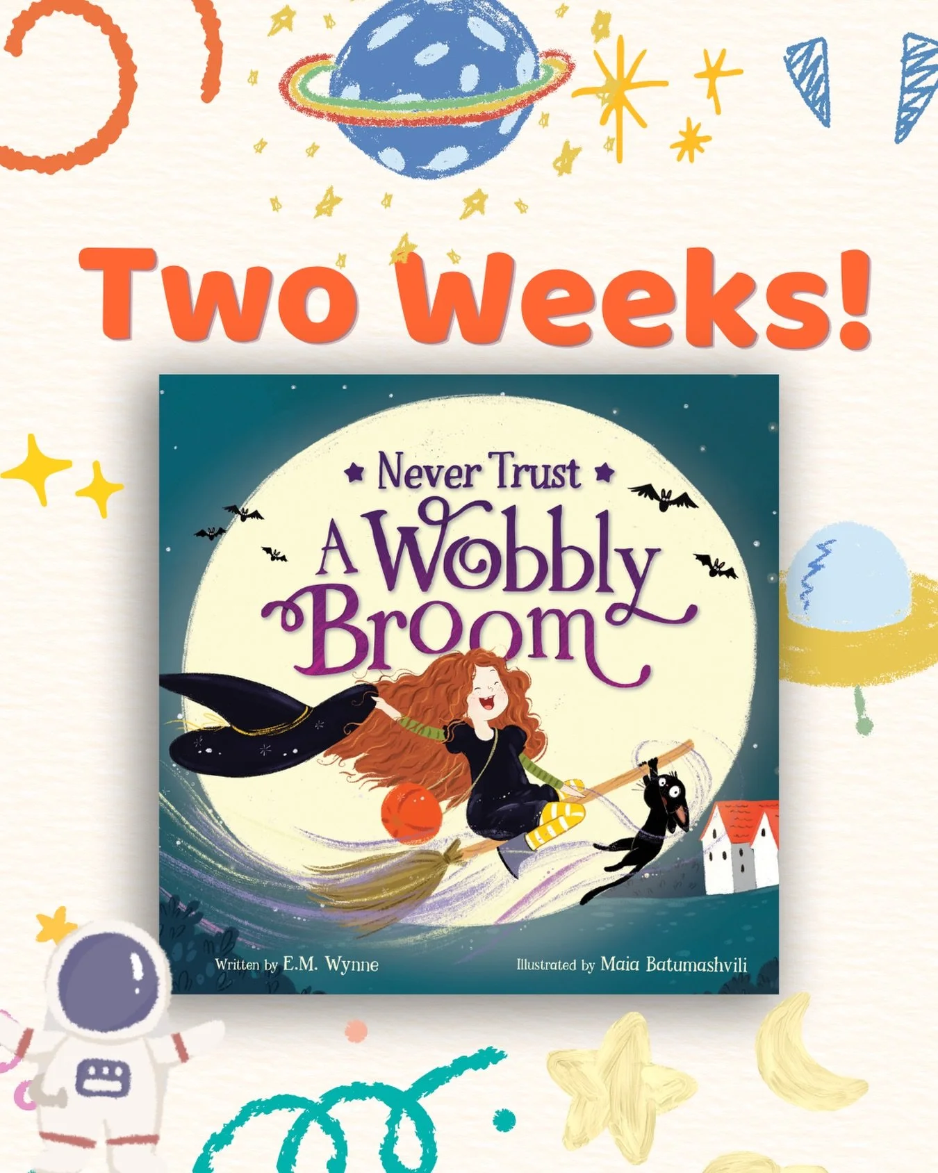Hey Everyone! It&rsquo;s getting close to that time! My debut picture book Never Trust a Wobbly Broom will be out on 8/25/26.
Don&rsquo;t forget to sign up for the launch team! I&rsquo;d really appreciate it! Link in bio!
#halloweenbooksforkids #indi