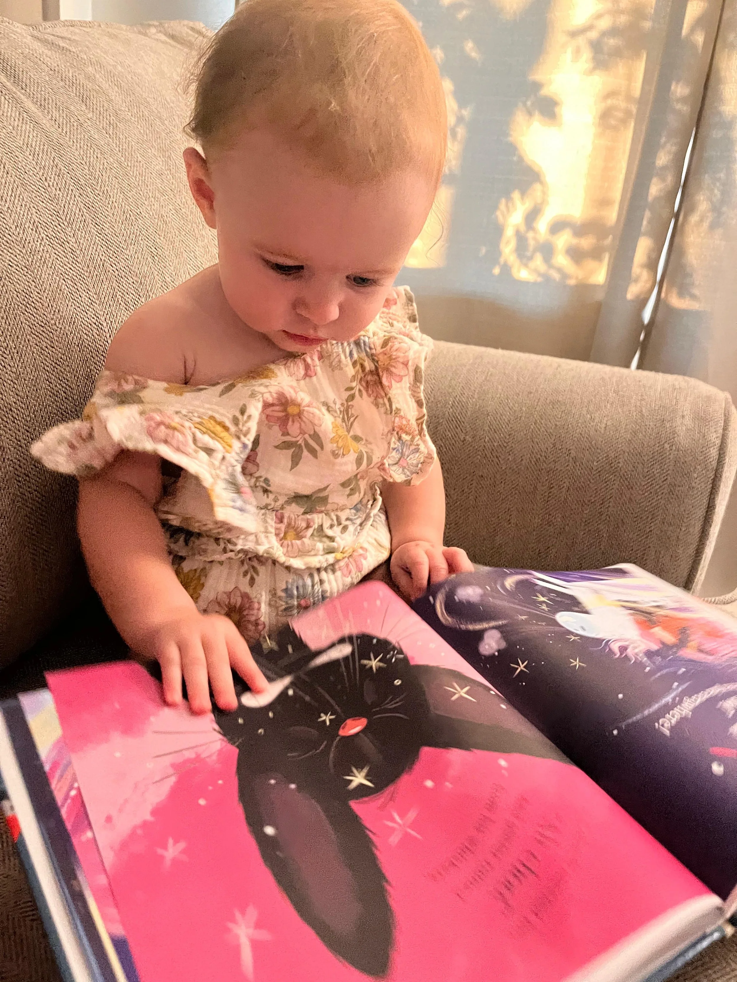 ✨ Achoo! Looks like Cobweb has a new little reader! 🐈&zwj;⬛💜

Tiny hands, big magic, and just a little bit of glitter. ✨🧹

Never Trust a Wobbly Broom is finding its way into the sweetest little hands. 🥹💜

✨ Never Trust a Wobbly Broom is a magica