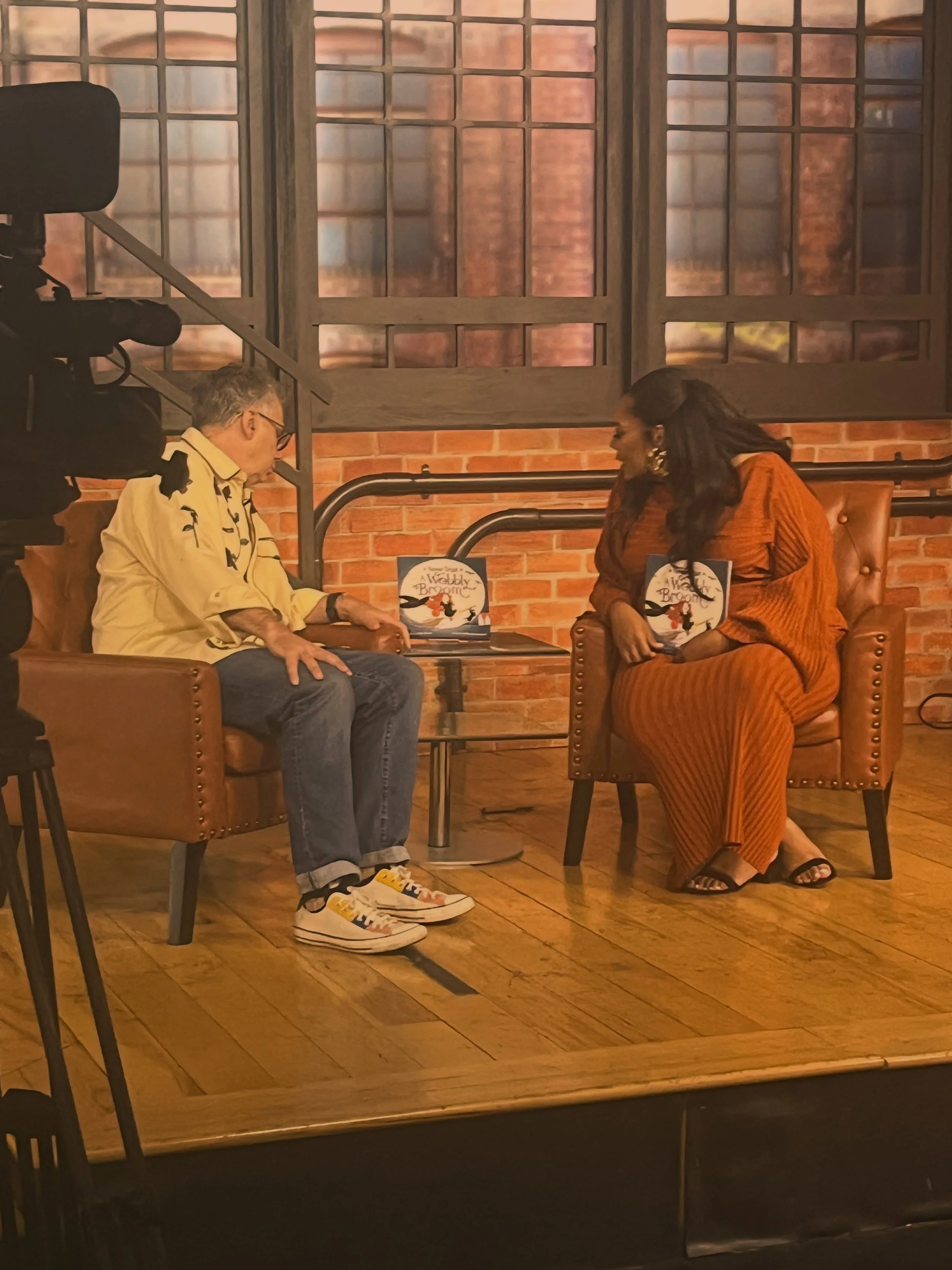 Thank you so much to Cody Stark and the entire Good Day Sacramento team for having me on and giving me the opportunity to share Never Trust a Wobbly Broom with your viewers! 🧹✨📚 What an incredible experience! 💜 #iwasongoodday 
#iwasongooddaysac 
#