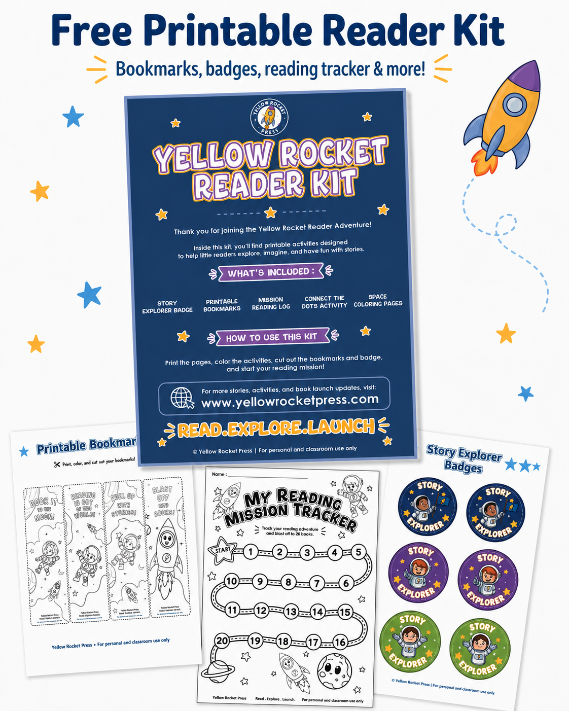 Free Yellow Rocket Reader Kit