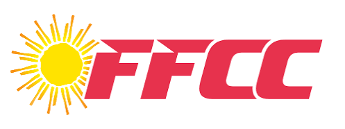 The logo of the Federal Communications Commission (FCC) with a yellow sun symbol and red text.