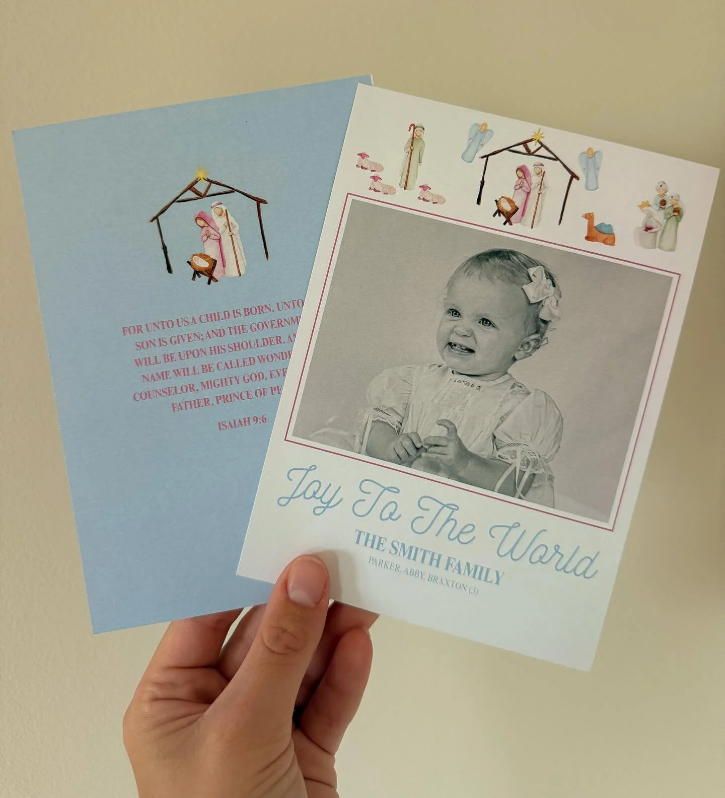 This &ldquo;Joy to the World&rdquo; card is one of my favorite designs yet! 

🎄Available to order now through the link in my bio!