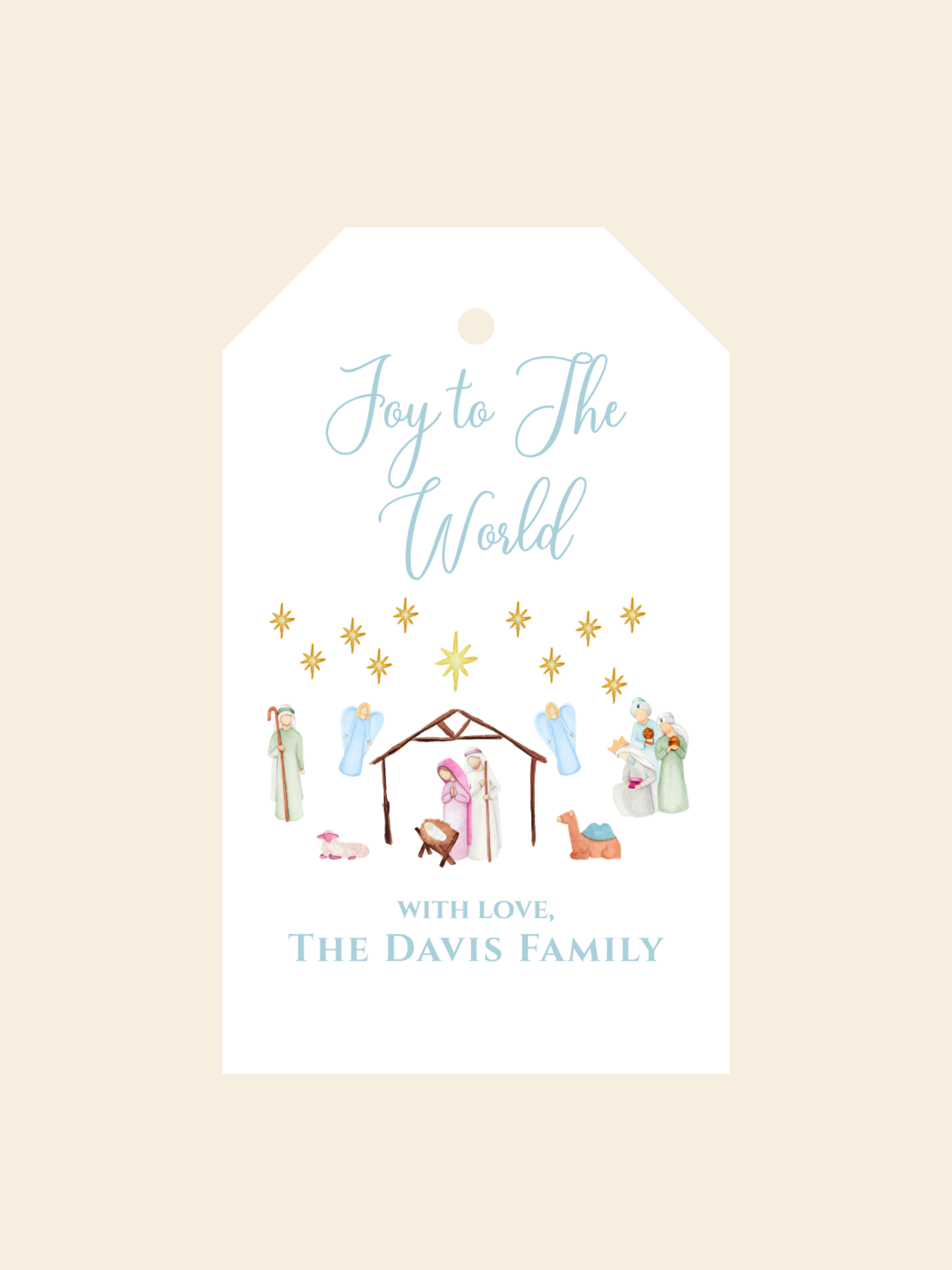 Nativity Gift Tag