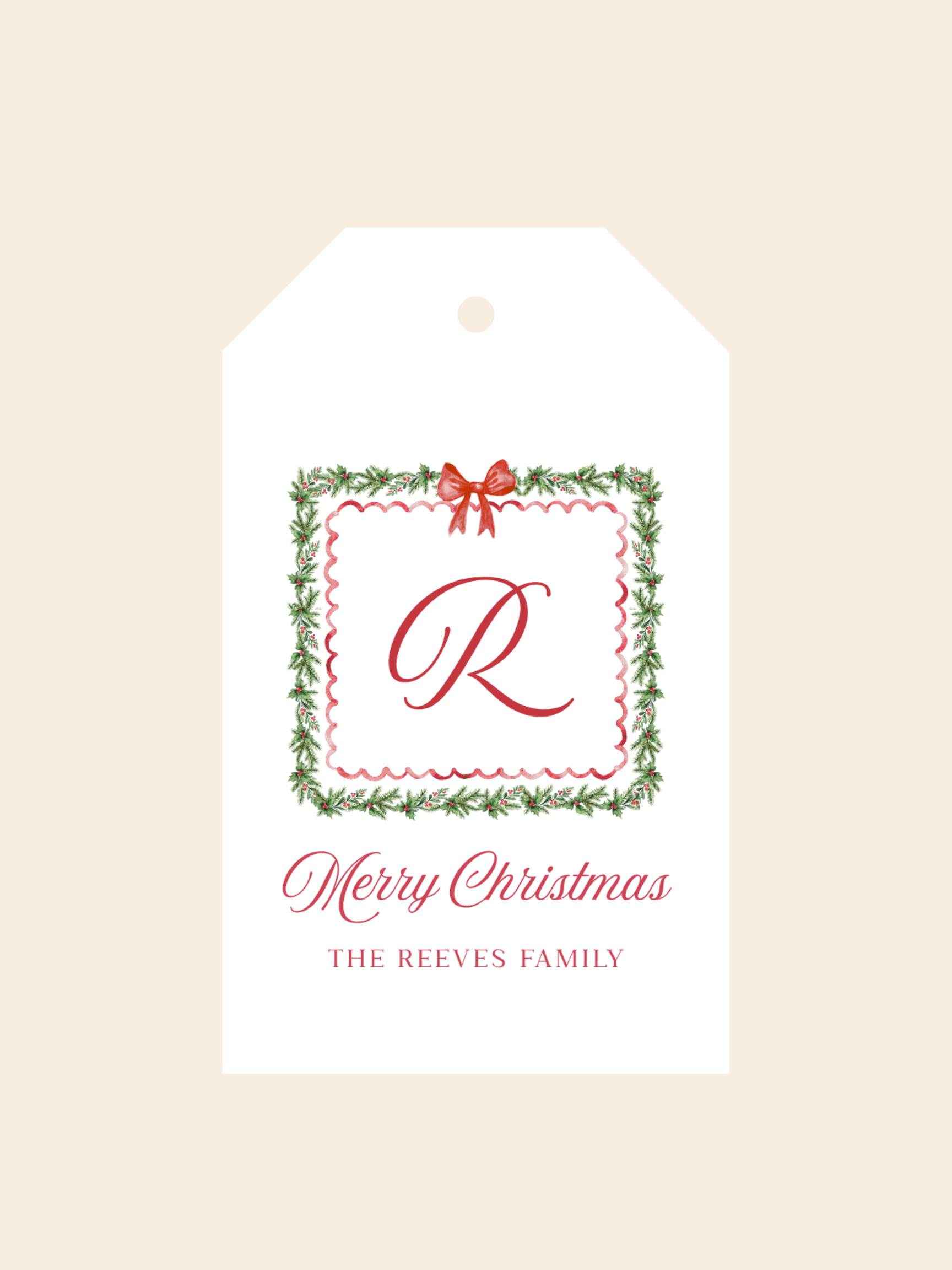 Wreath Border Gift Tags