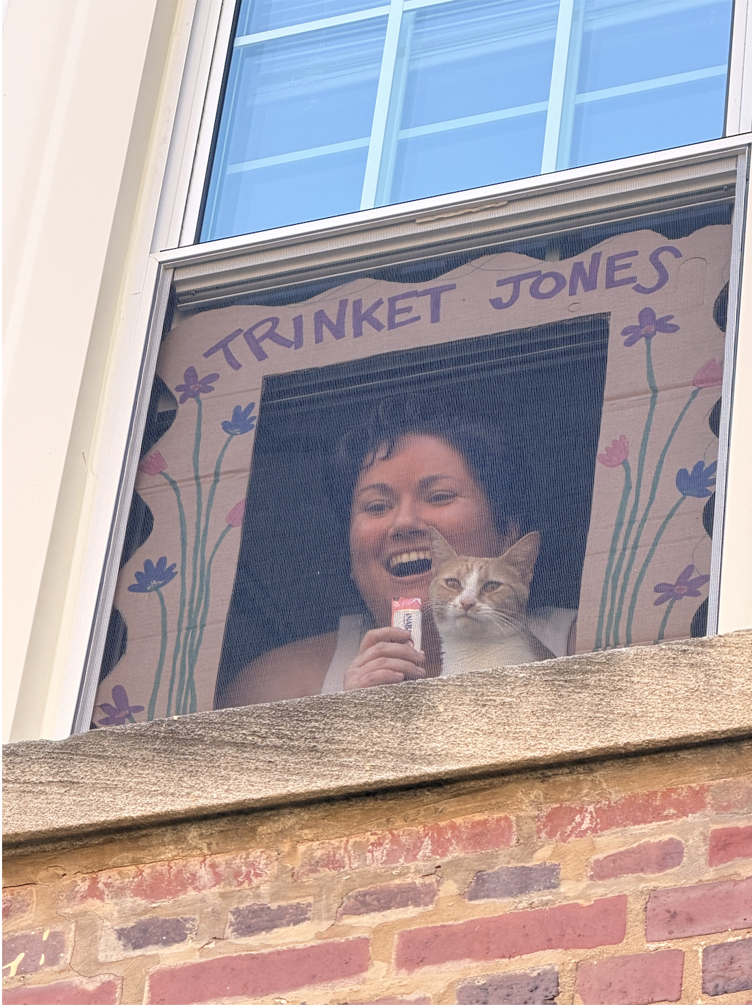 Trinket Jones greets the crowd.