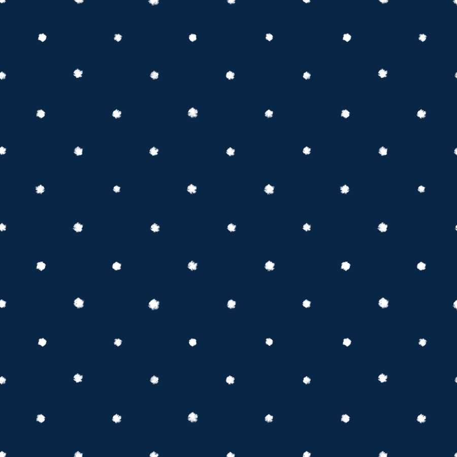 Navy blue background with evenly spaced white snowflakes.